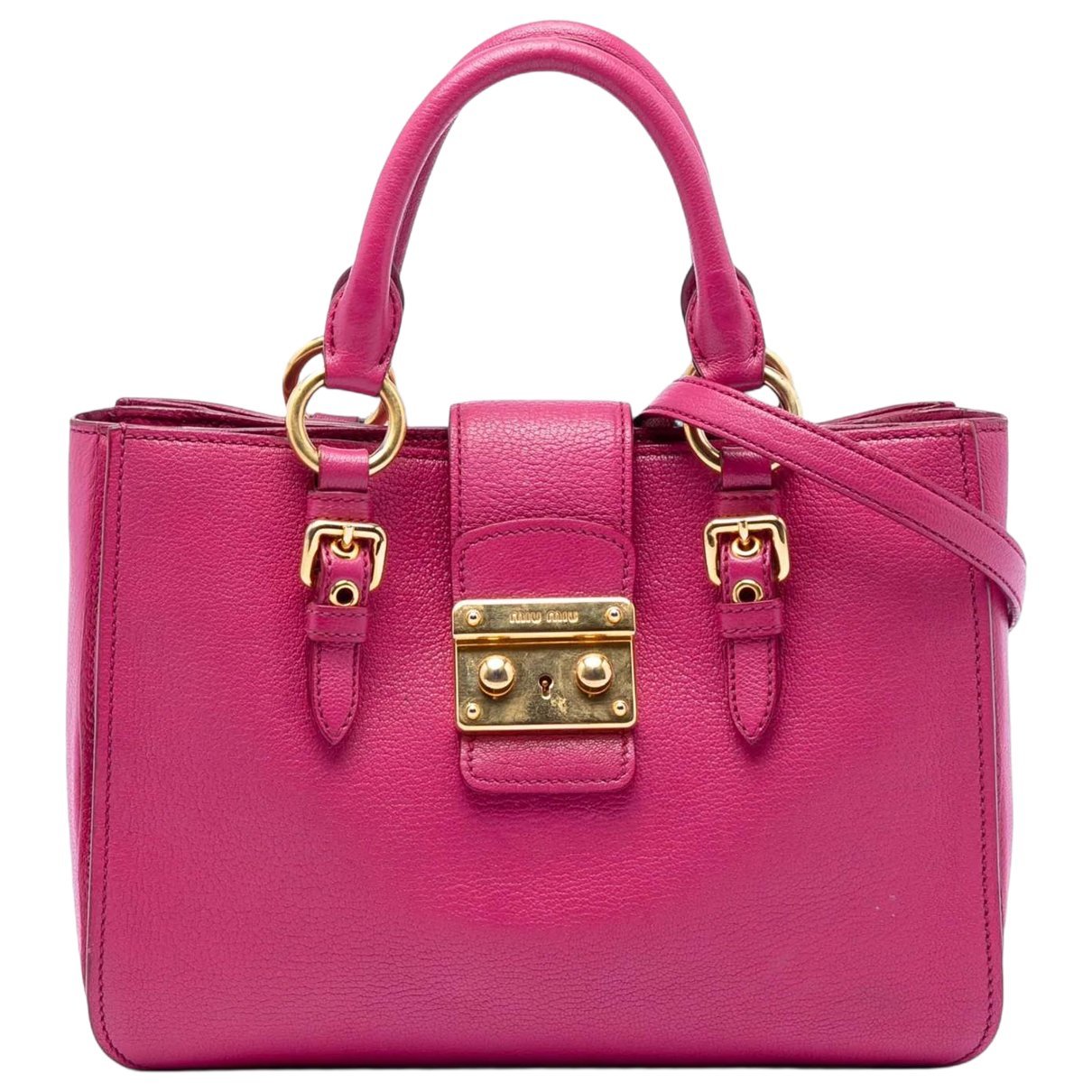 Madras leather satchel