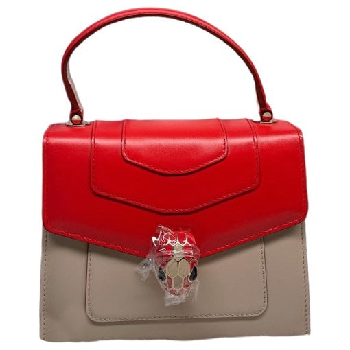 Serpenti leather handbag