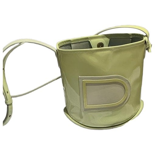 Pin patent leather handbag