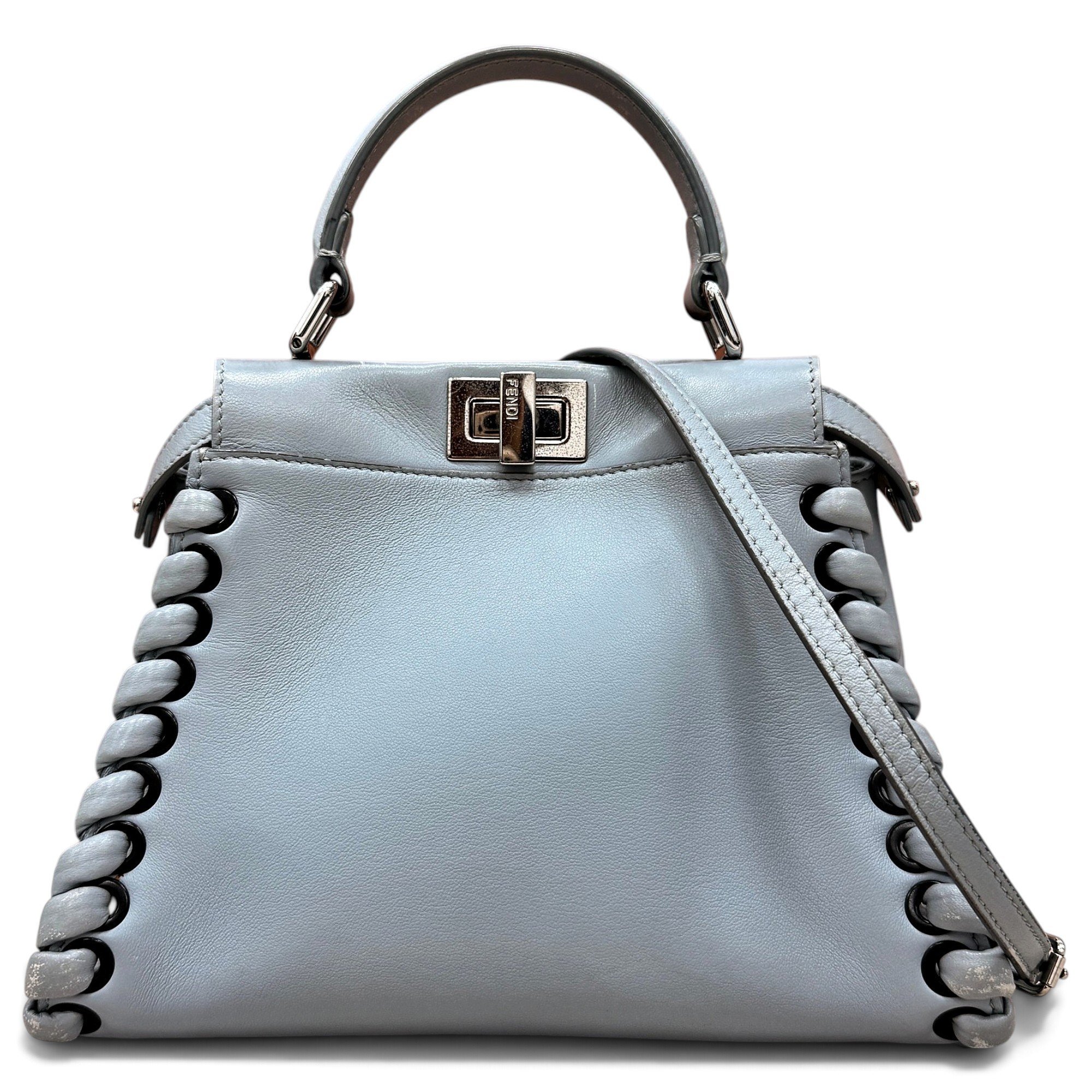 Peekaboo leather handbag