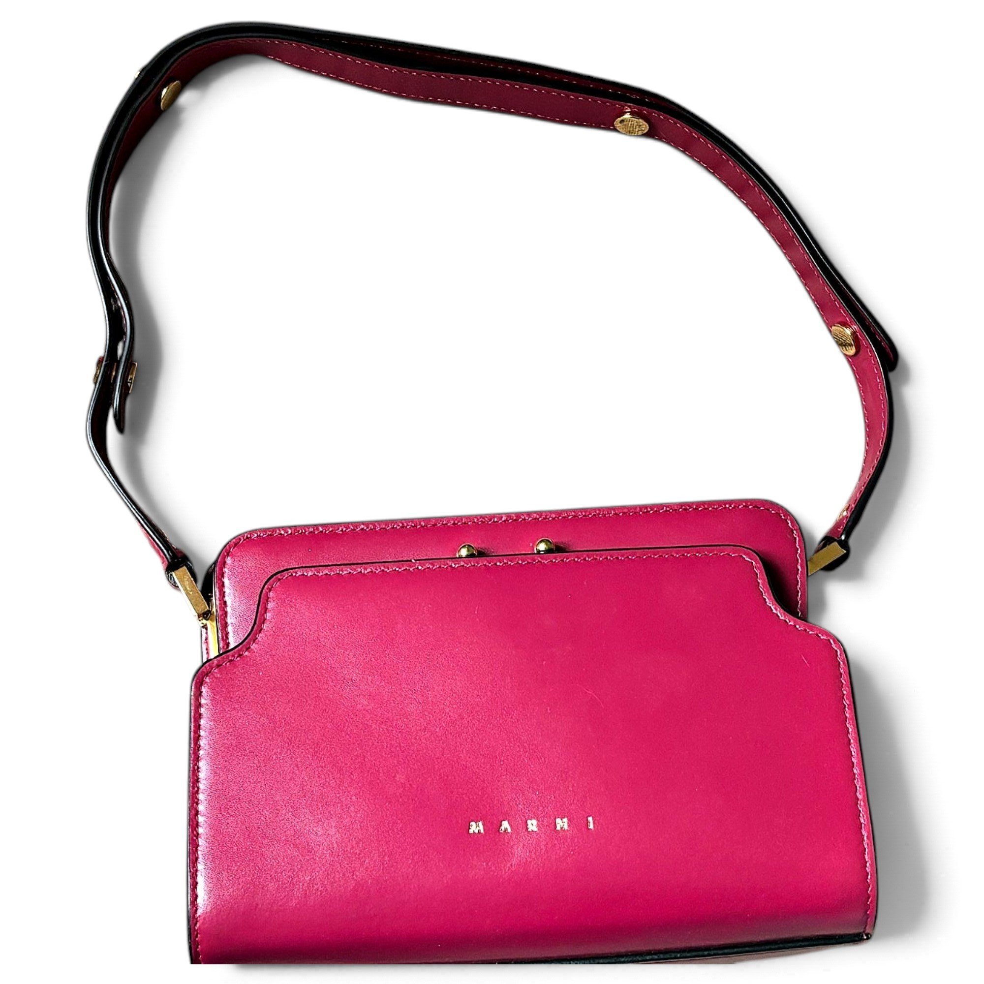 Trunk leather handbag
