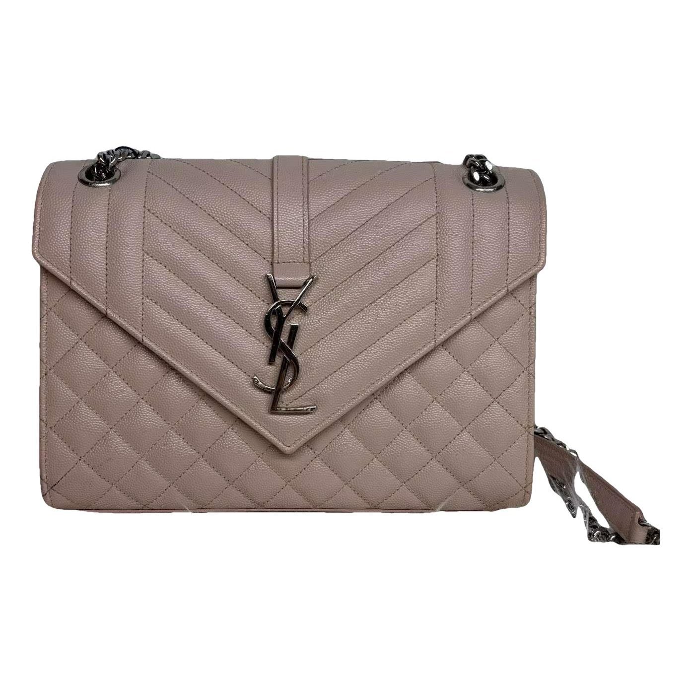 Envelope leather handbag