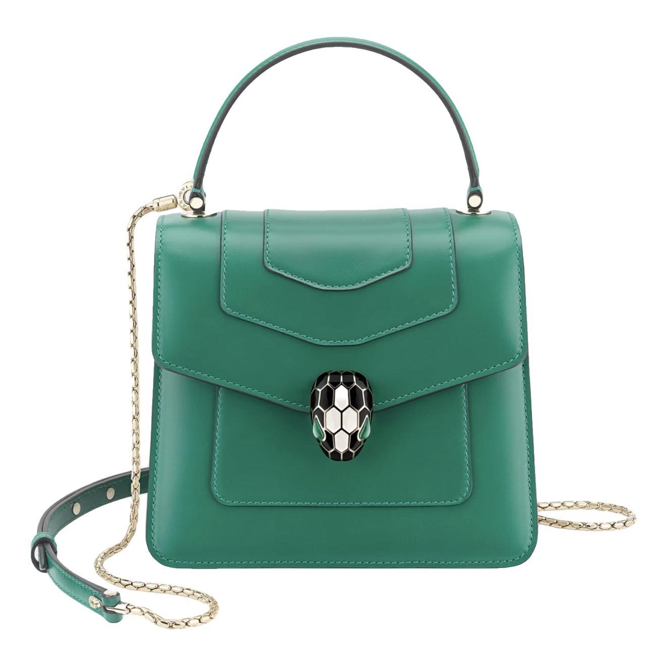 Serpenti leather handbag