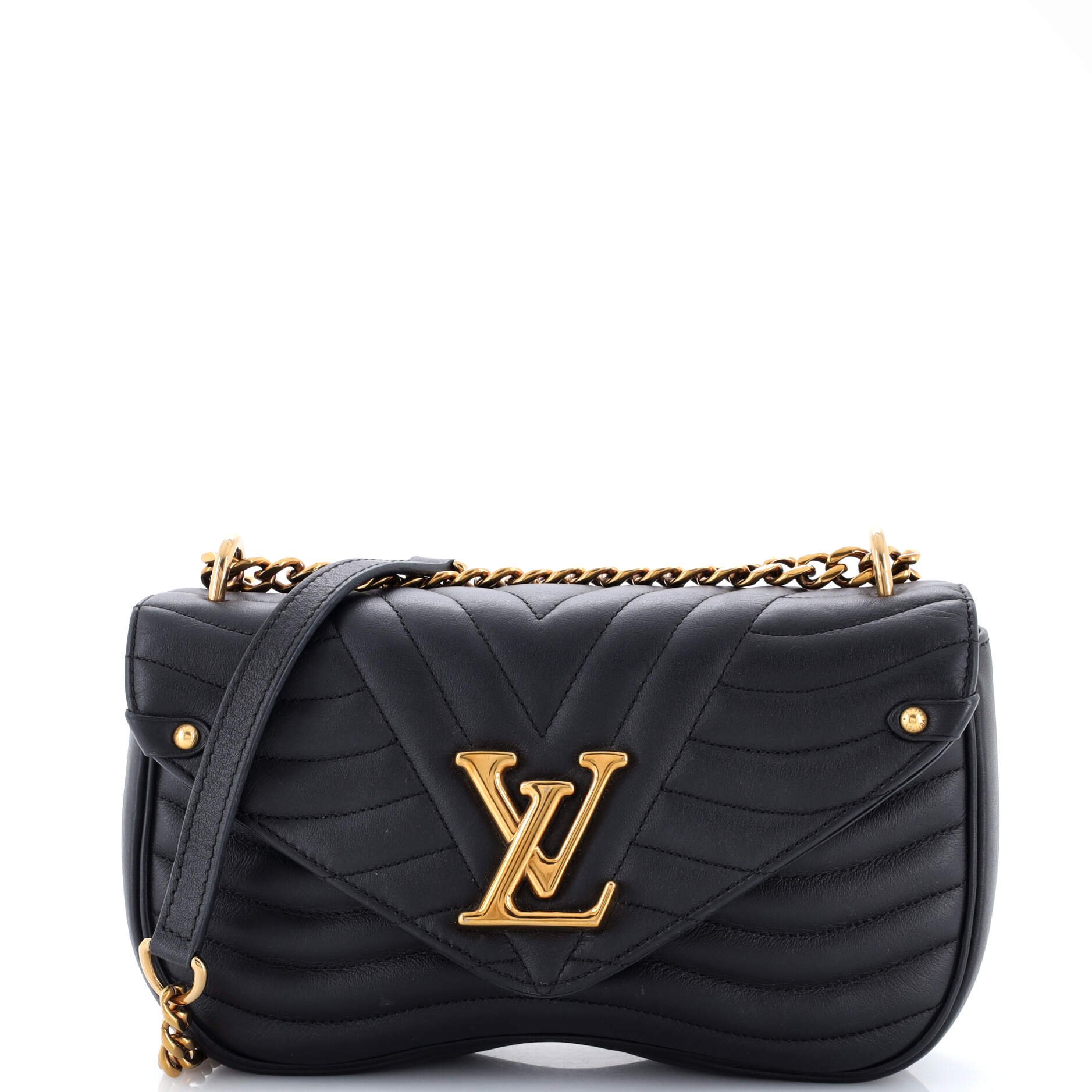 Louis Vuitton New Wave Chain Bag Quilted Leather MM