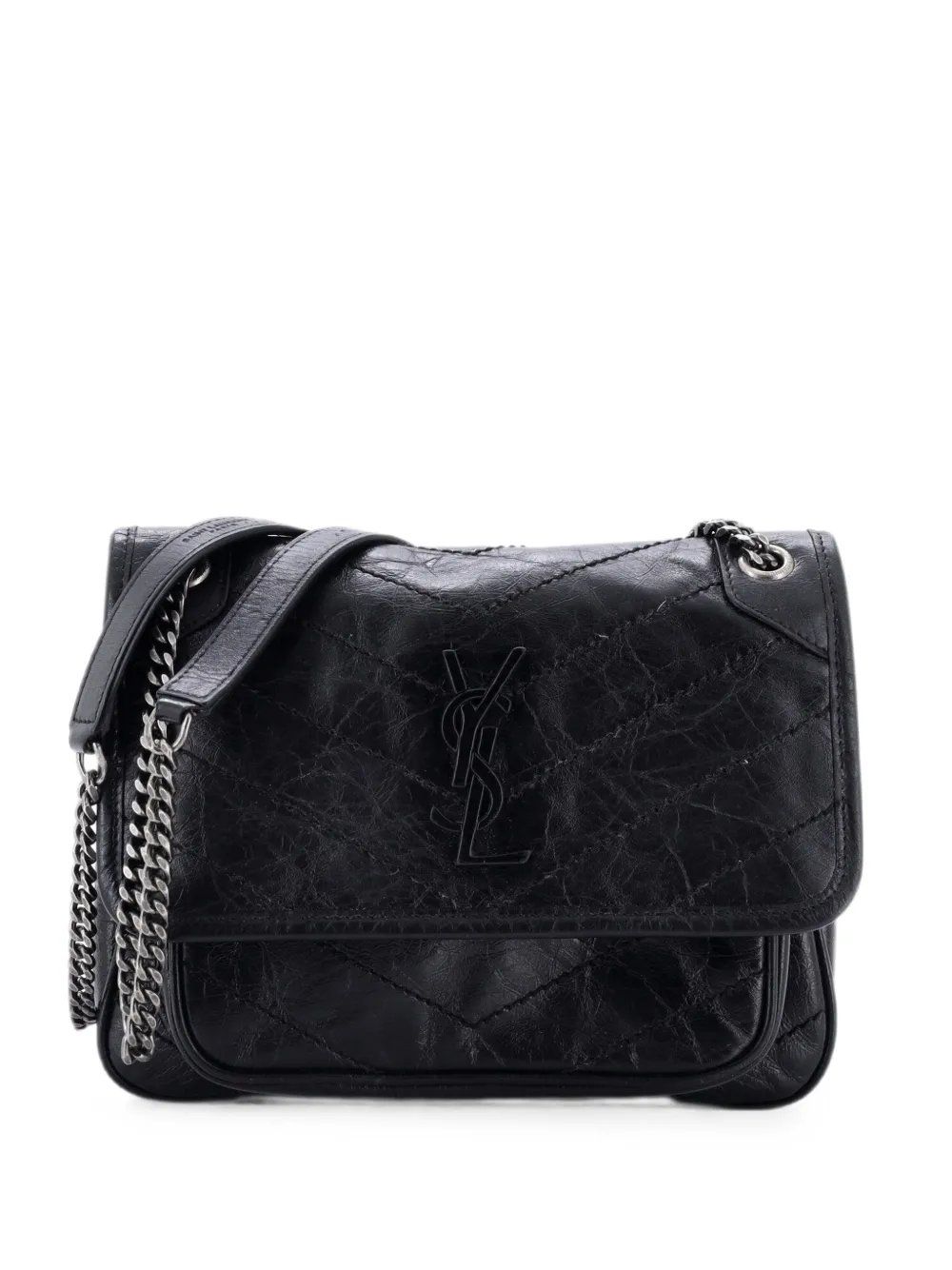 Niki Chain Flap Bag Matelasse Chevron Leather Baby shoulder bag