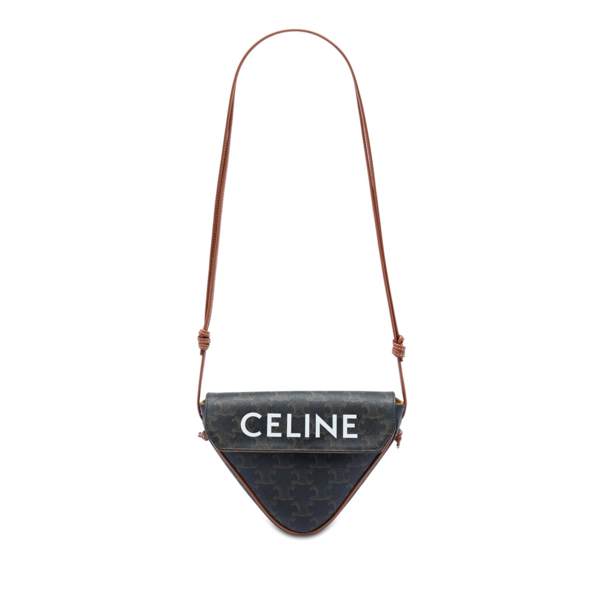 Triangle cloth handbag
