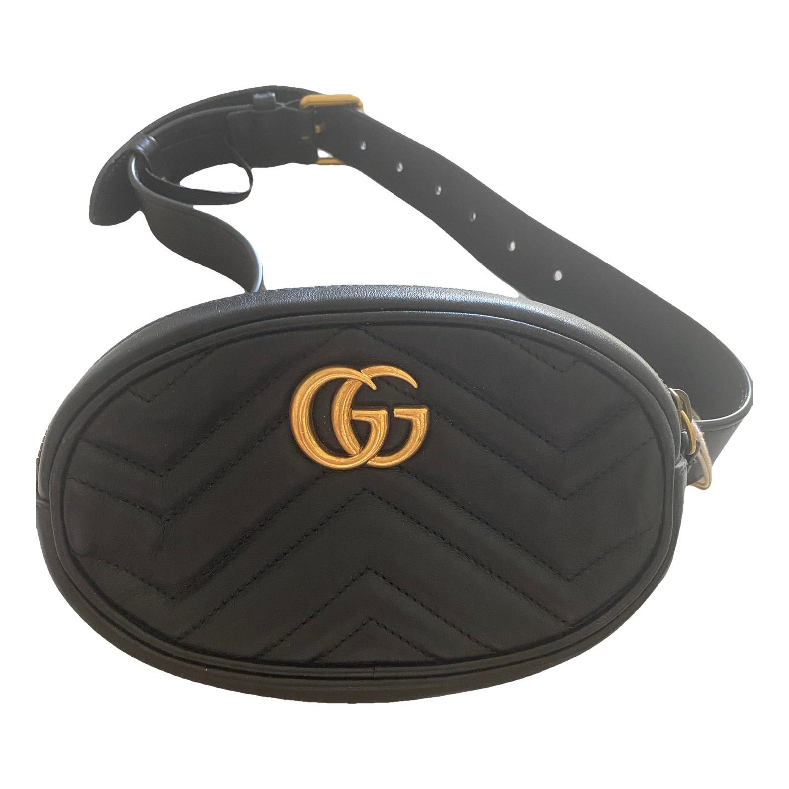 GG Marmont Oval leather handbag