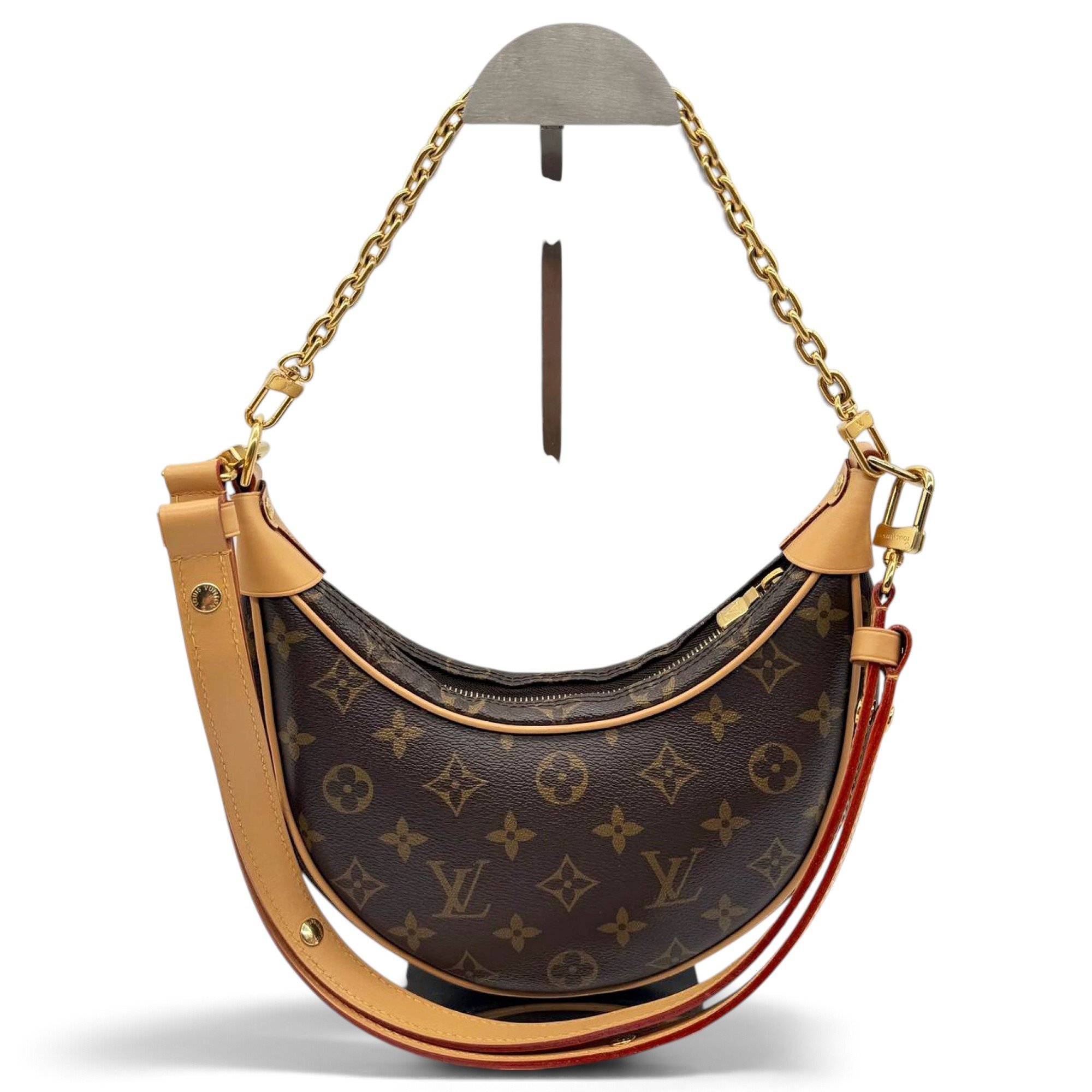 Loop leather handbag