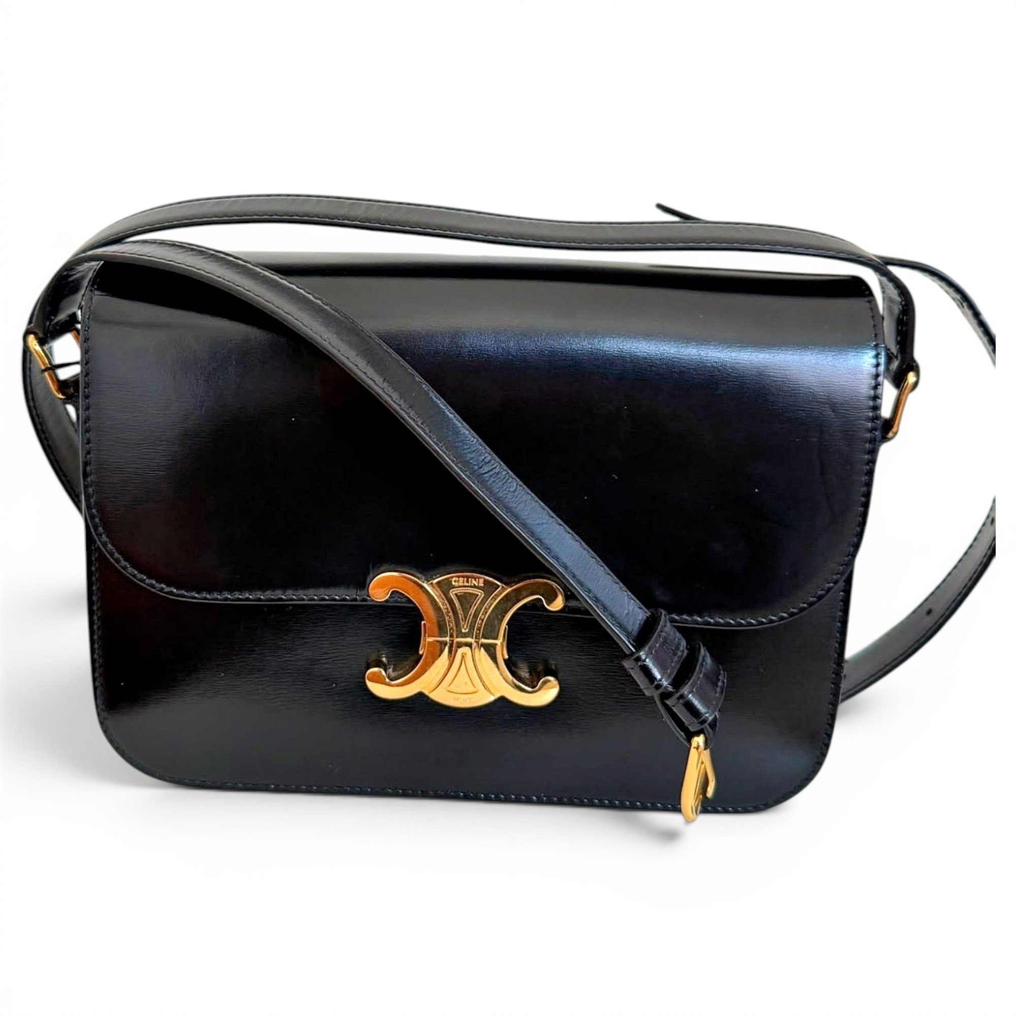 Triomphe leather handbag