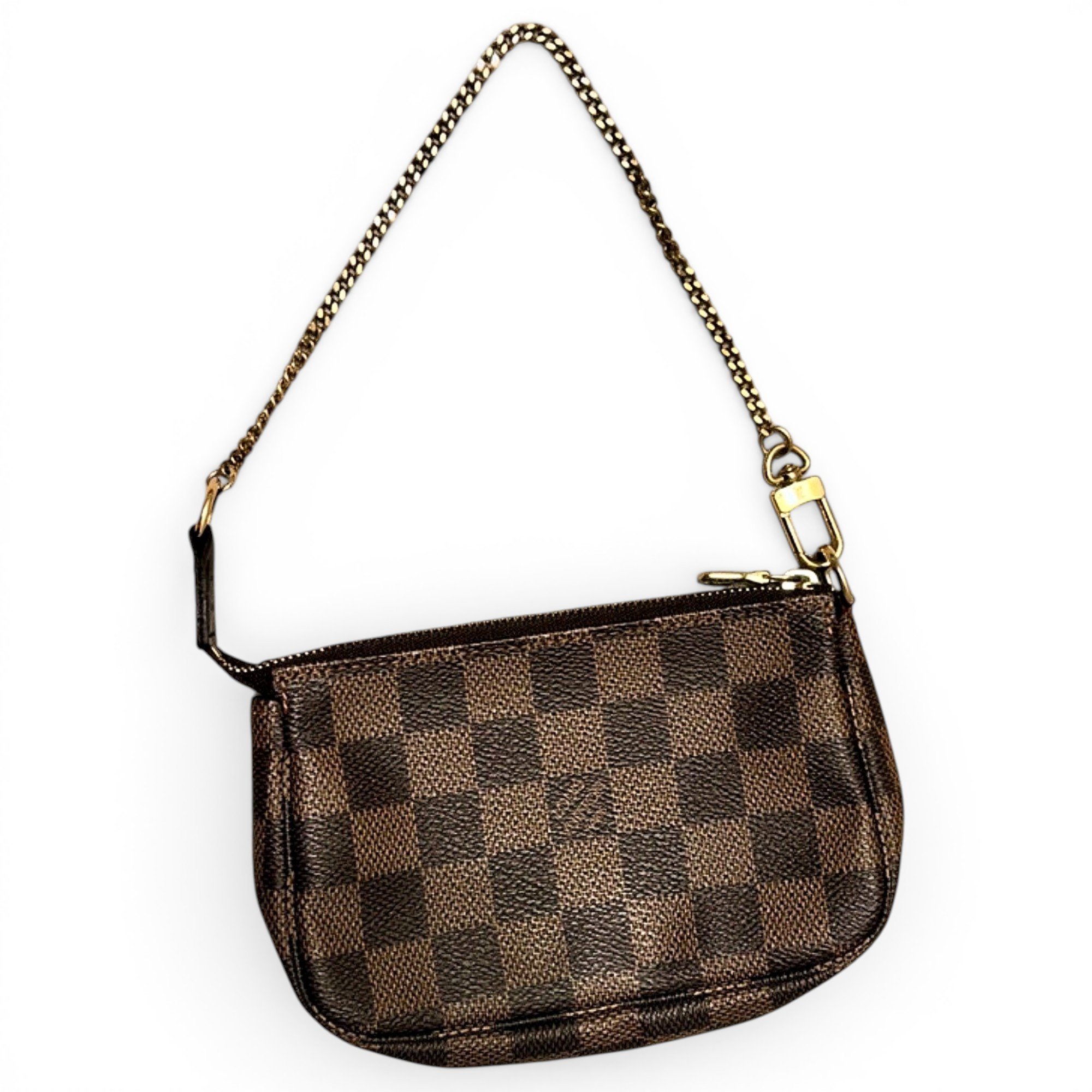 Leather clutch bag