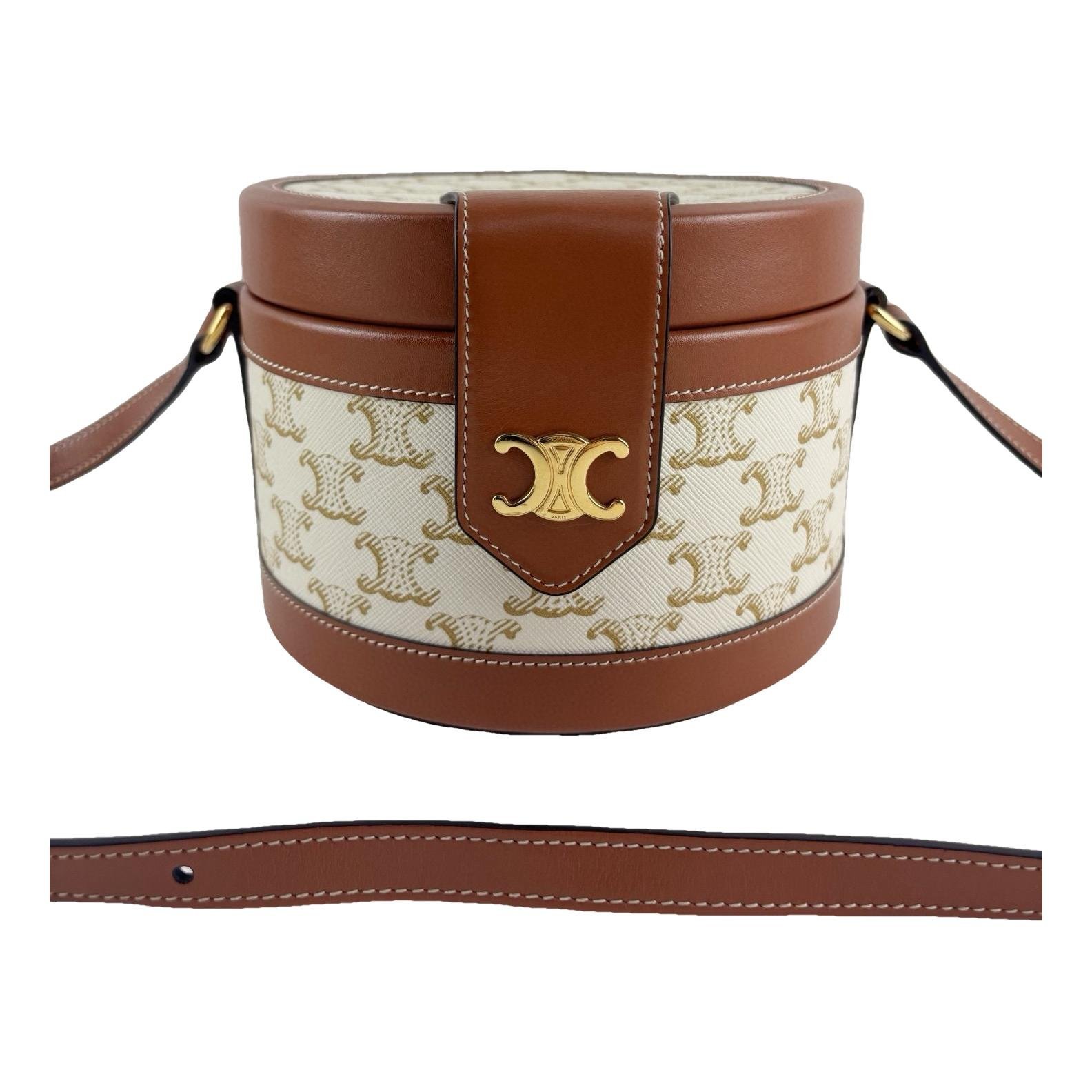 Tambour leather handbag