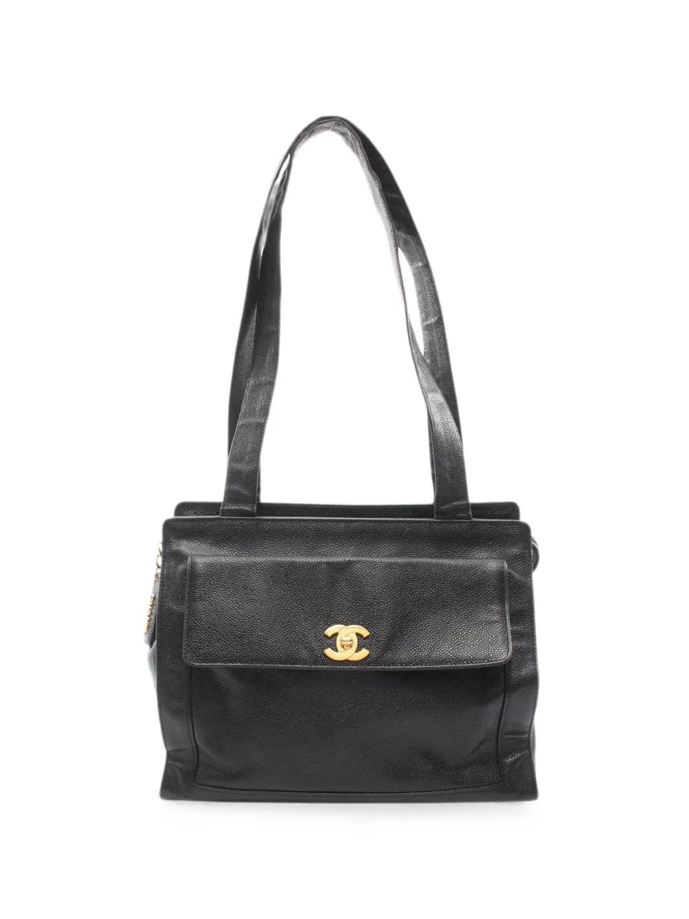 1996-1997 coco mark turn-lock tote bag