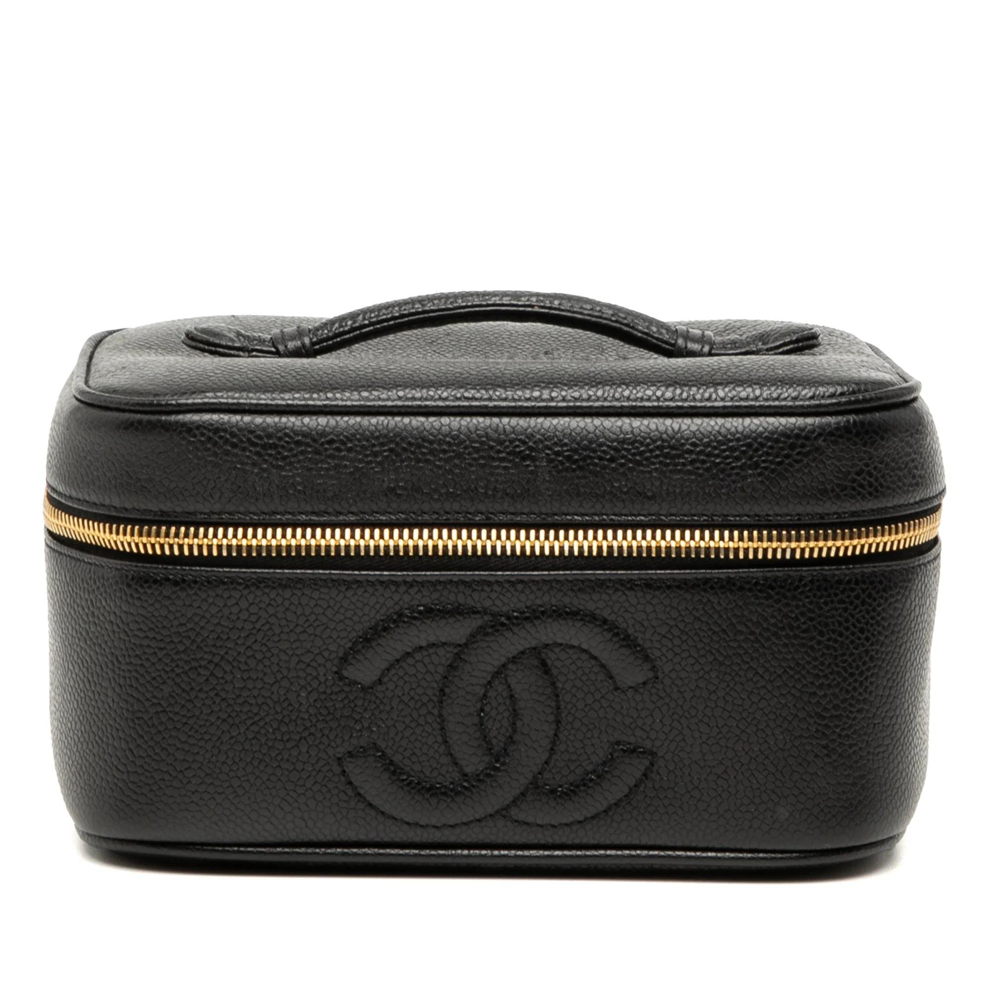 Leather vanity case