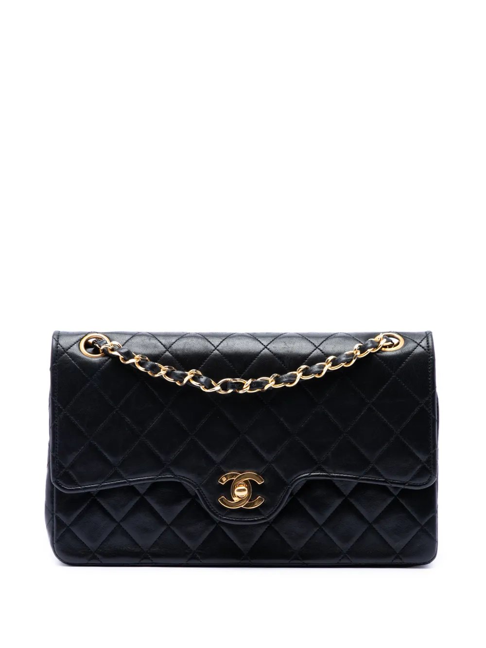 1989-1991 Medium CC Quilted Lambskin Double Flap shoulder bag