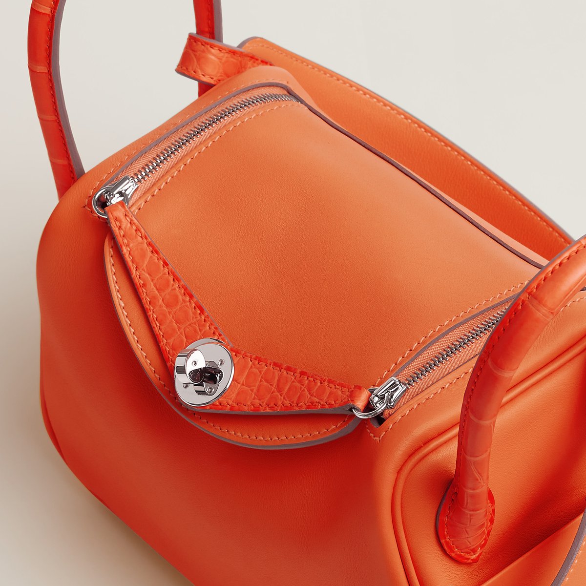Orange Minium Lindy Mini Touch Bag