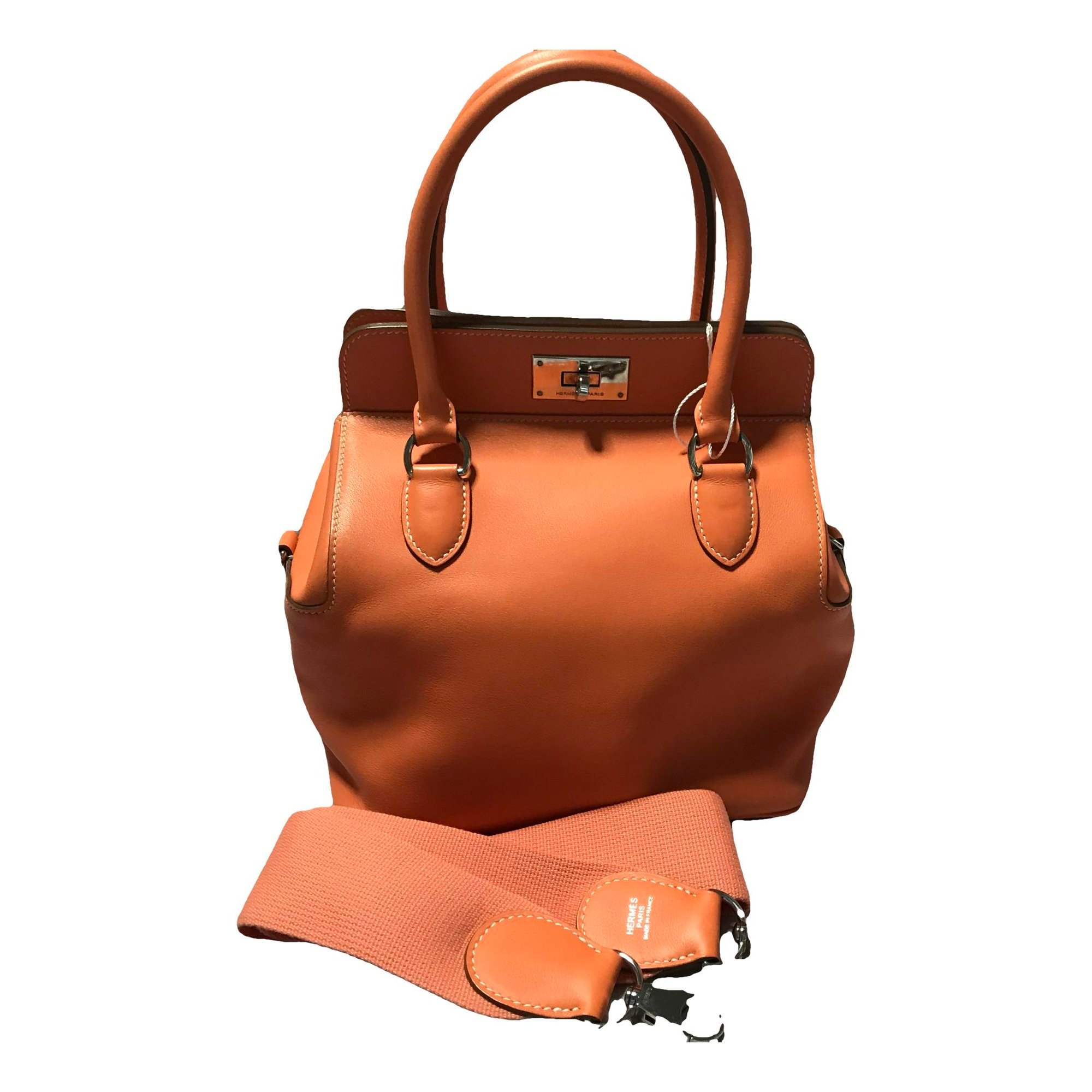Toolbox leather handbag