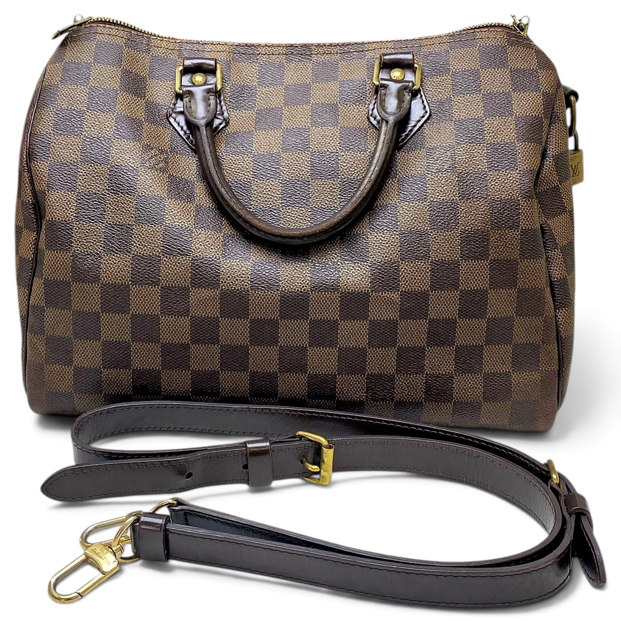 Speedy leather handbag