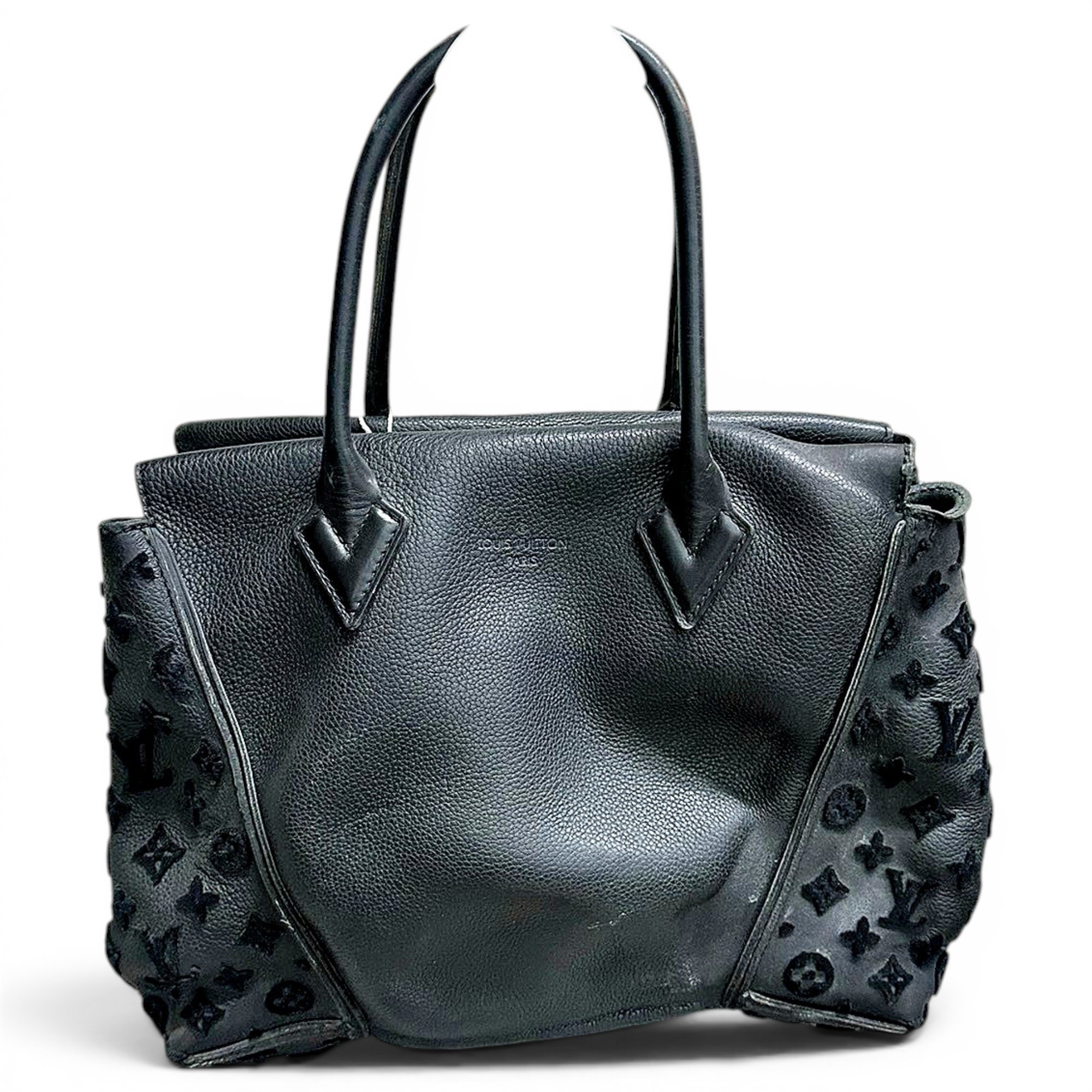 Tote V leather tote