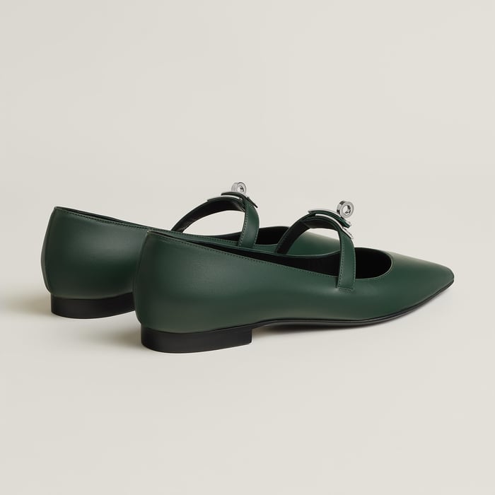Vert Bouteille Kelly Ballet Flat