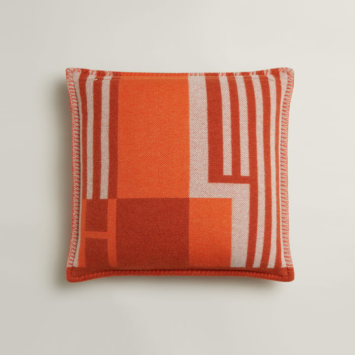 Tangerine Ithaque Pillow