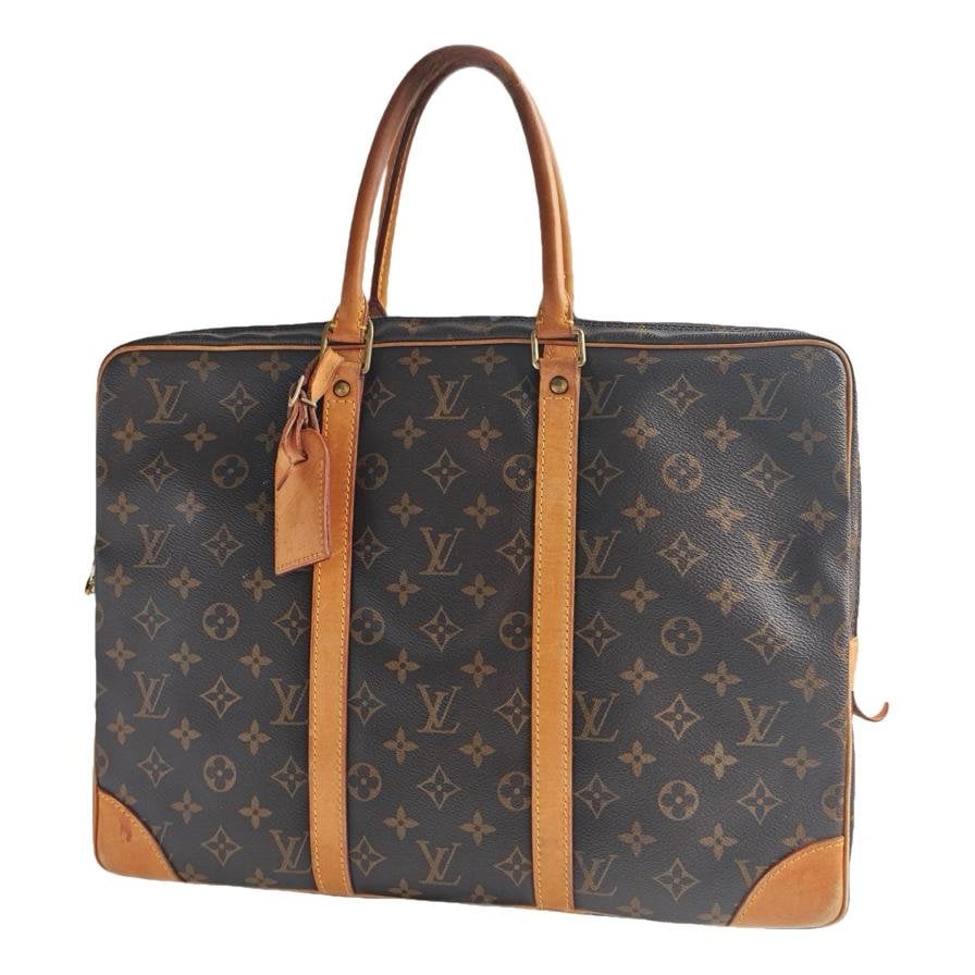 Porte Documents Voyage leather handbag