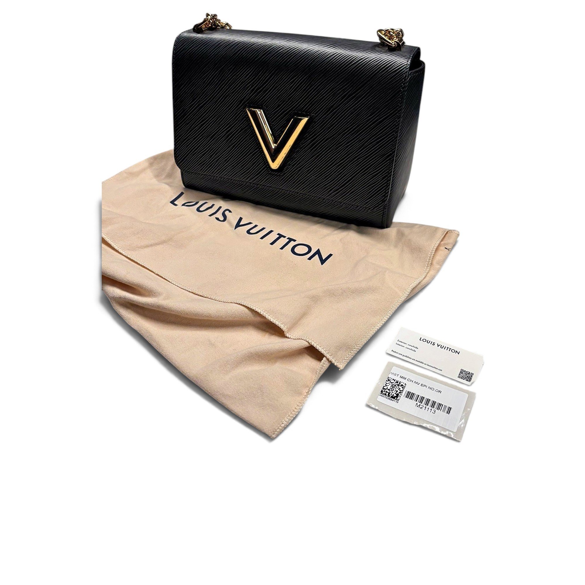 Twist leather crossbody bag