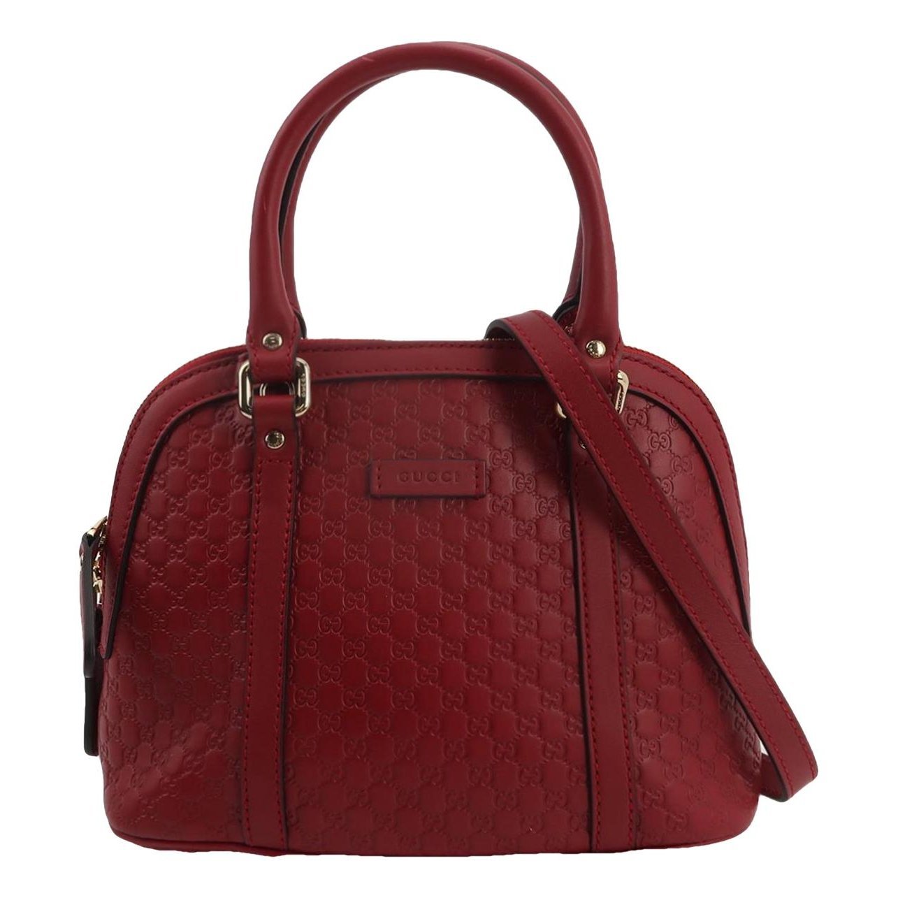 Dôme leather handbag