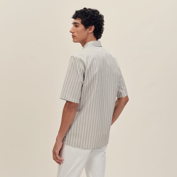 Gris "Eperon d'Or 3d Ray" Short-sleeve Straight Cut Shirt