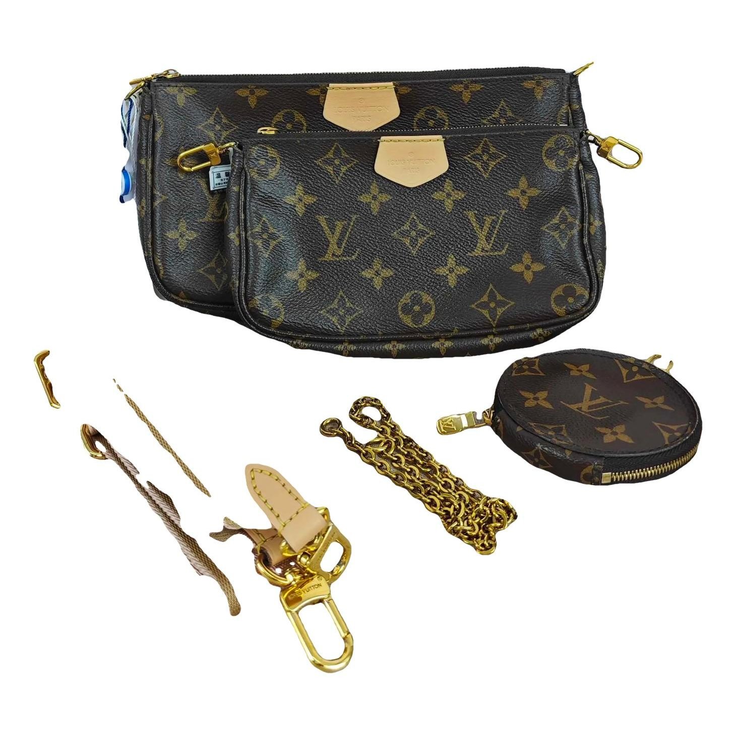 Multi Pochette Accessoires vinyl handbag