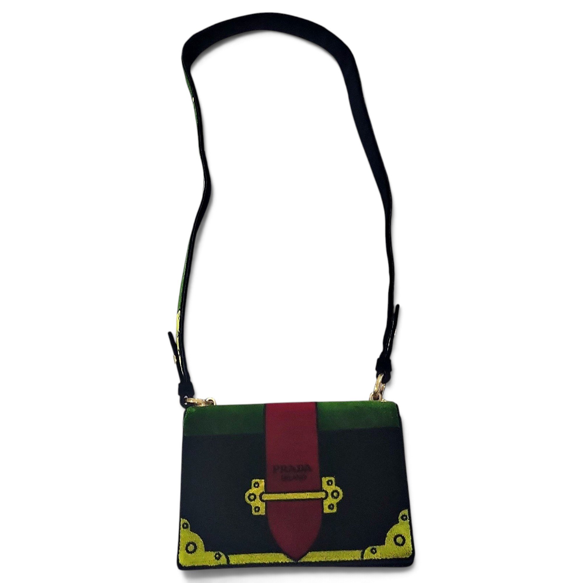 Cahier velvet crossbody bag