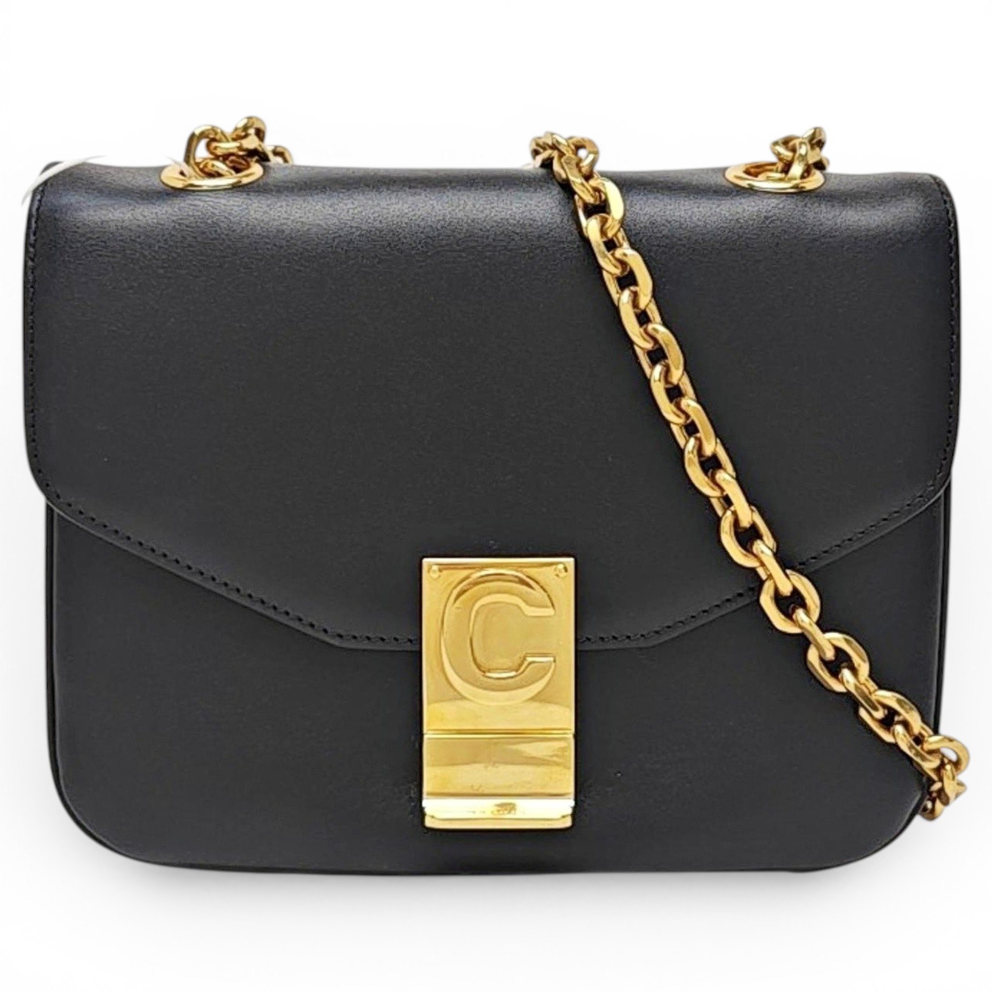 Black Belt leather handbag