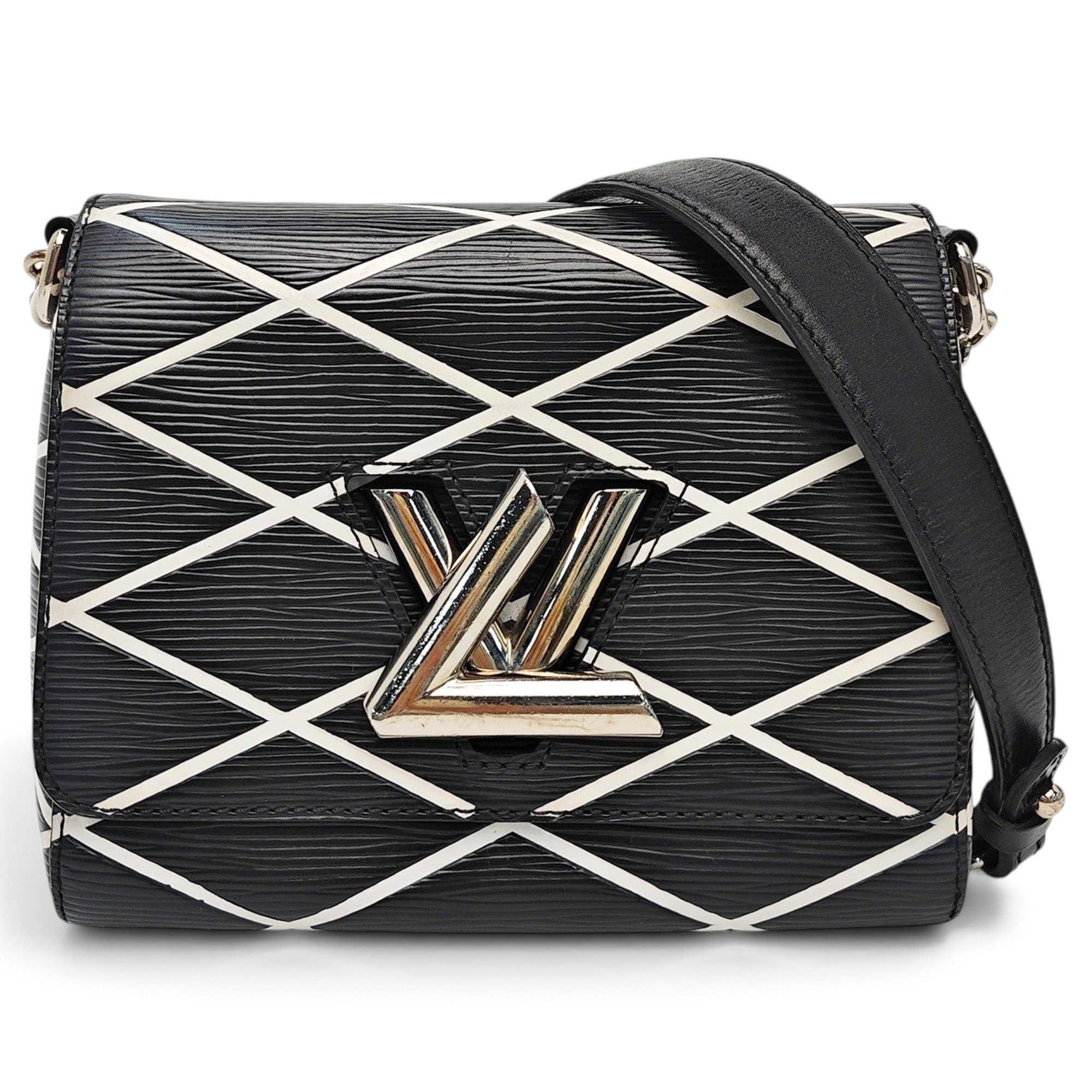 Twist leather handbag