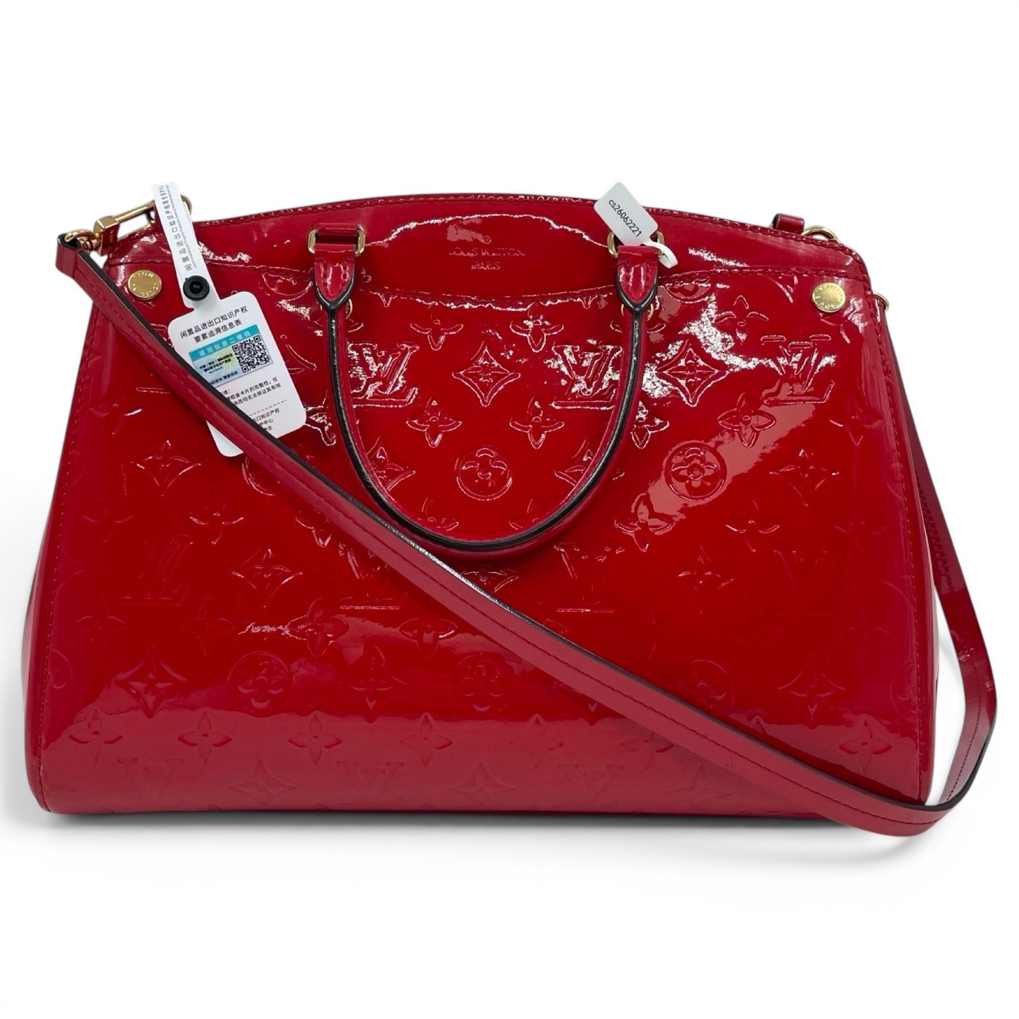 Montaigne patent leather crossbody bag