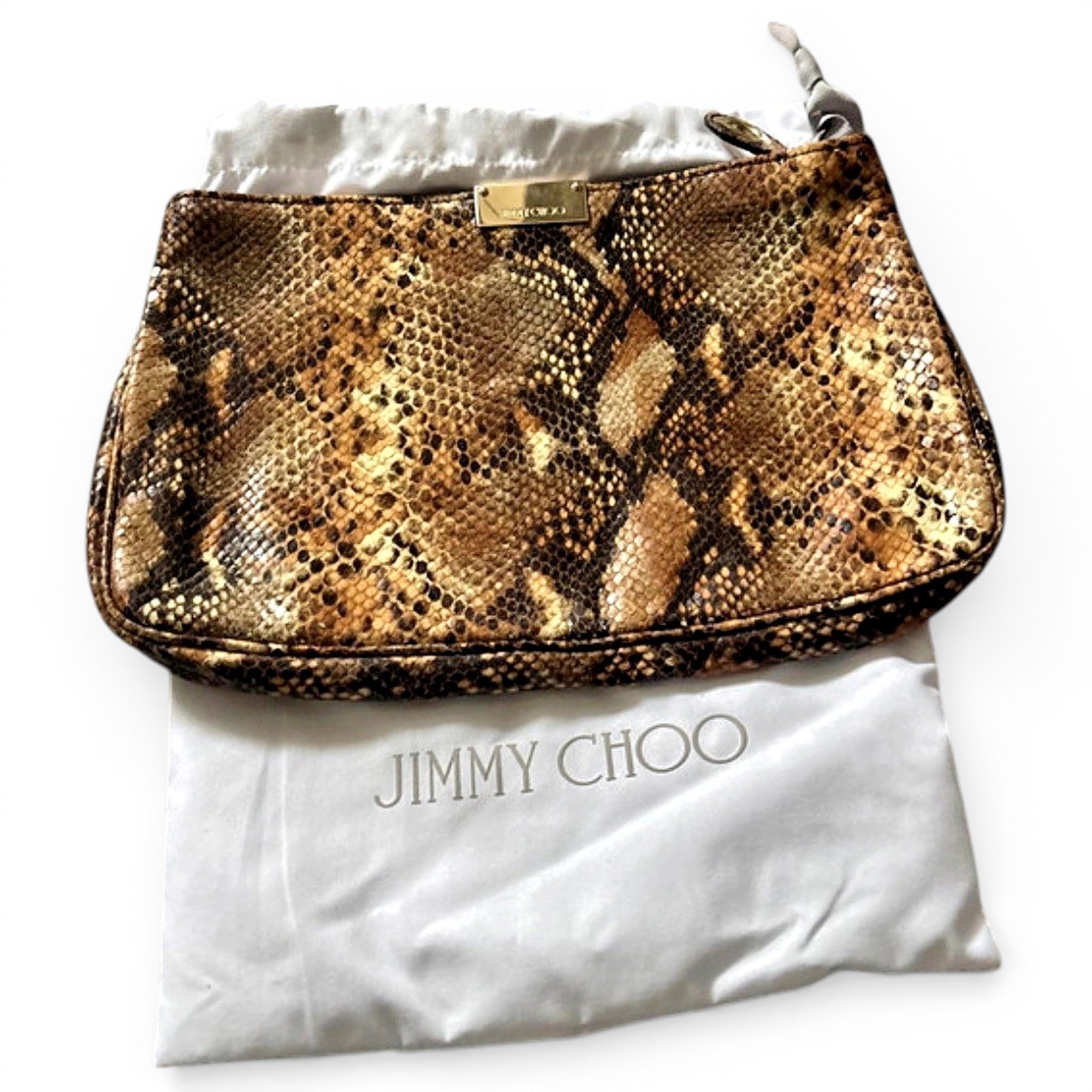 Leather clutch bag