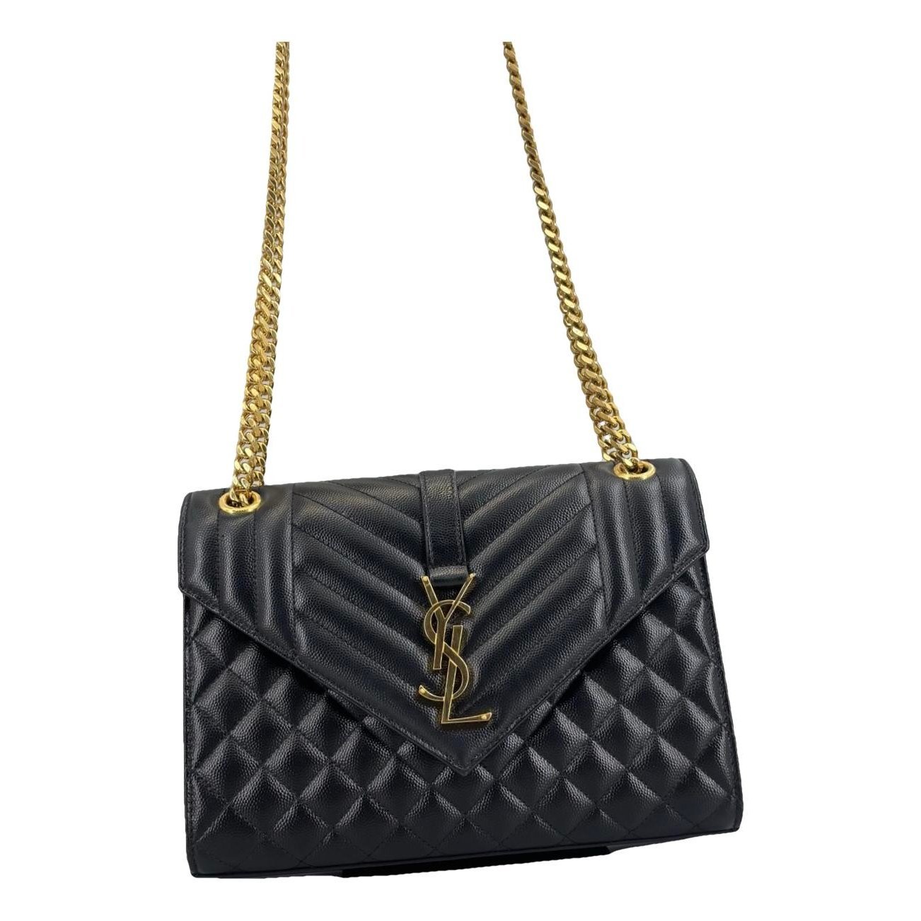 Envelope leather handbag