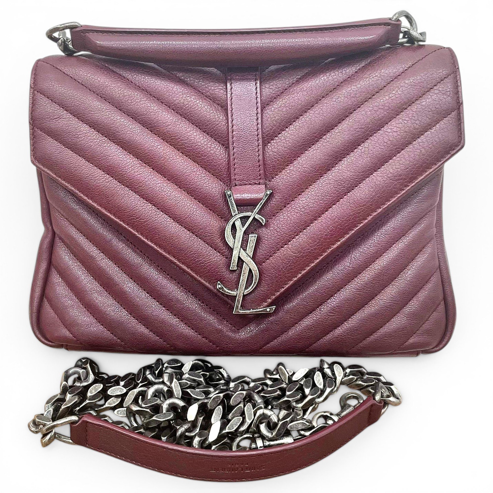 Collége monogramme leather handbag