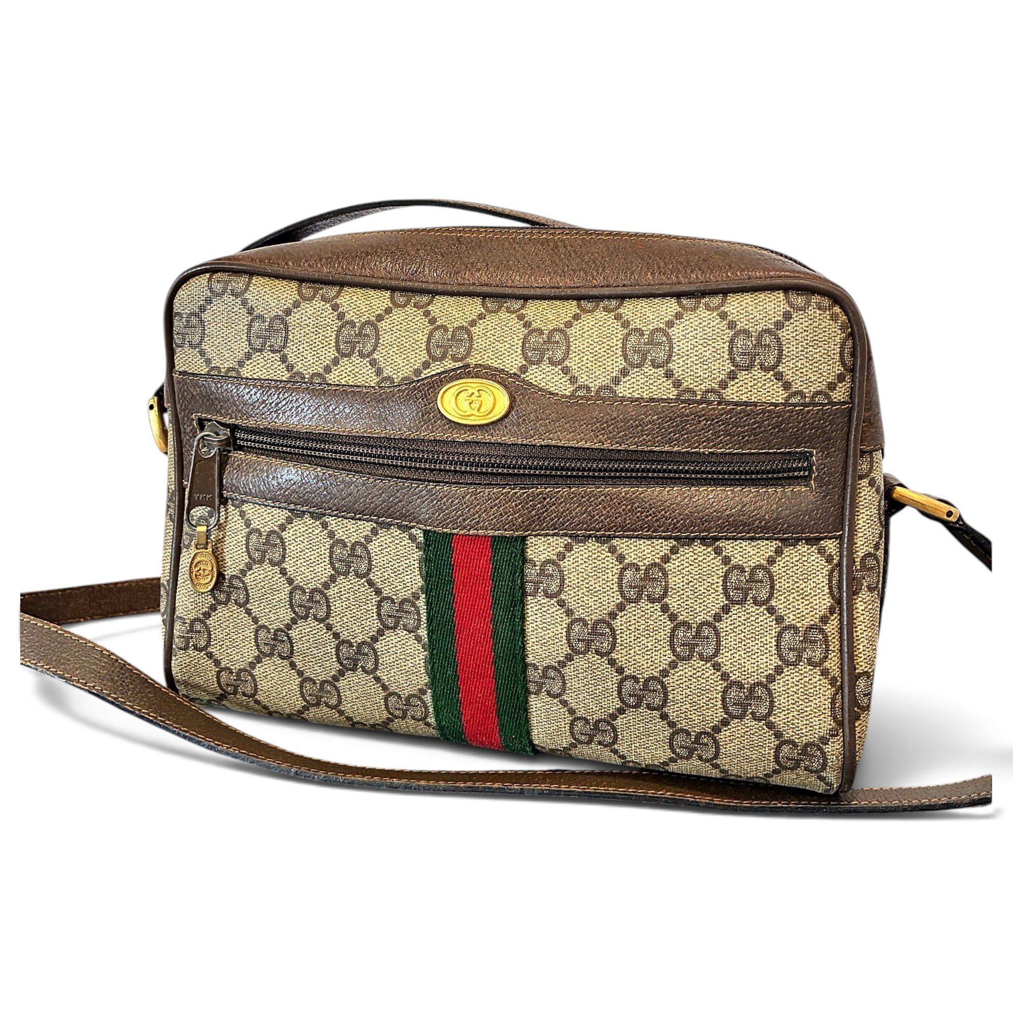 Ophidia leather crossbody bag