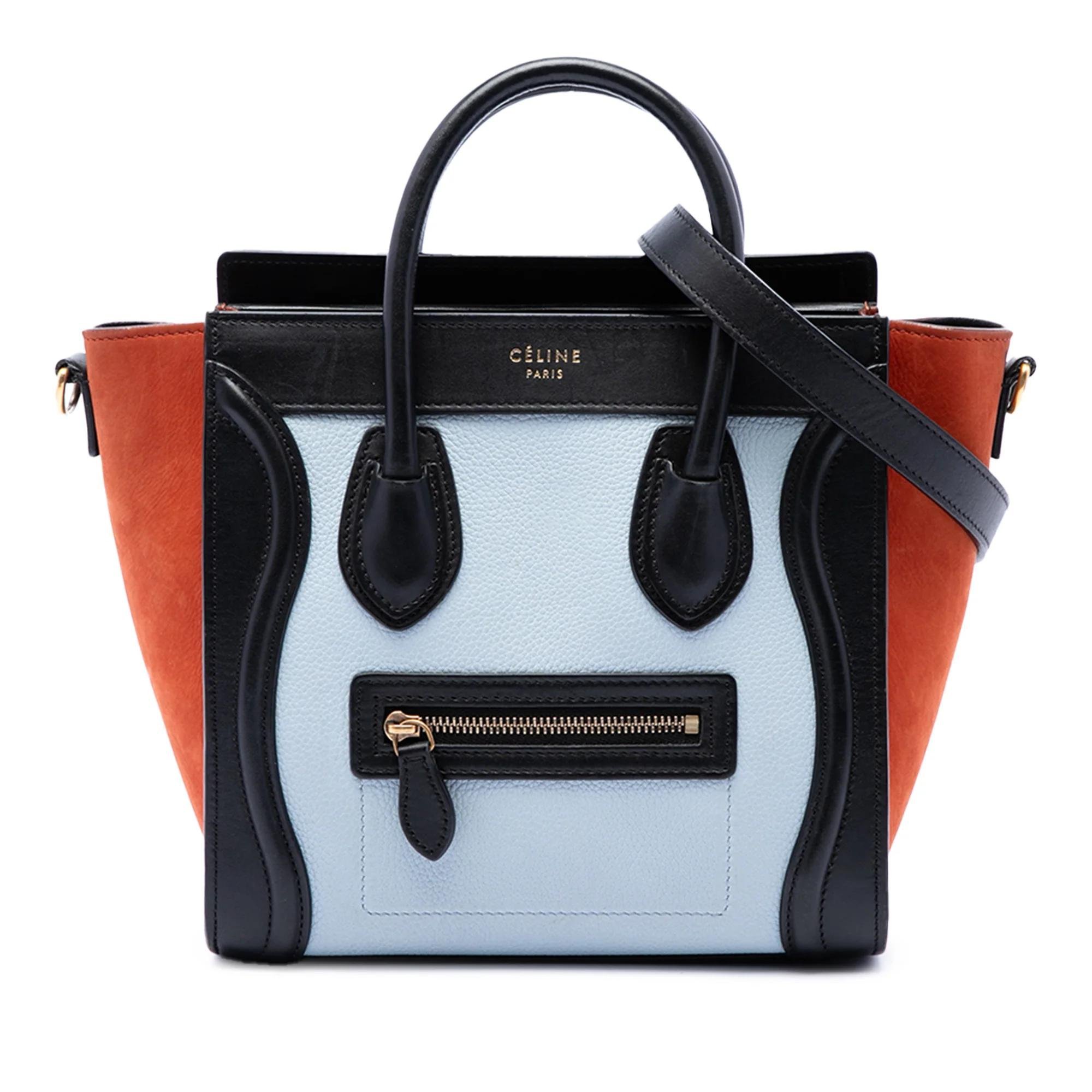 Luggage pony-style calfskin handbag
