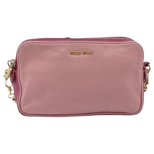 Madras leather crossbody bag