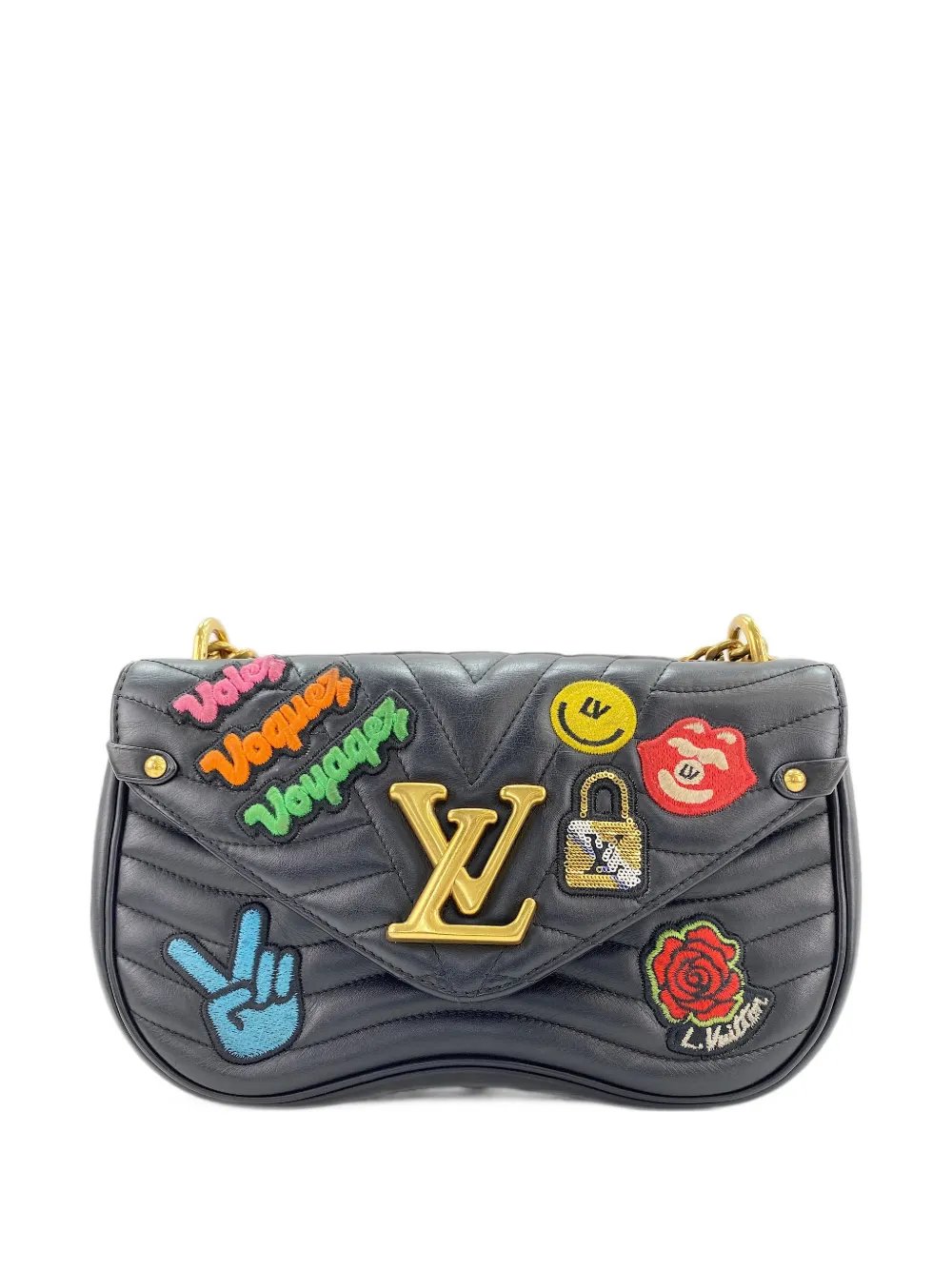 2018 New Wave patch shoulder bag