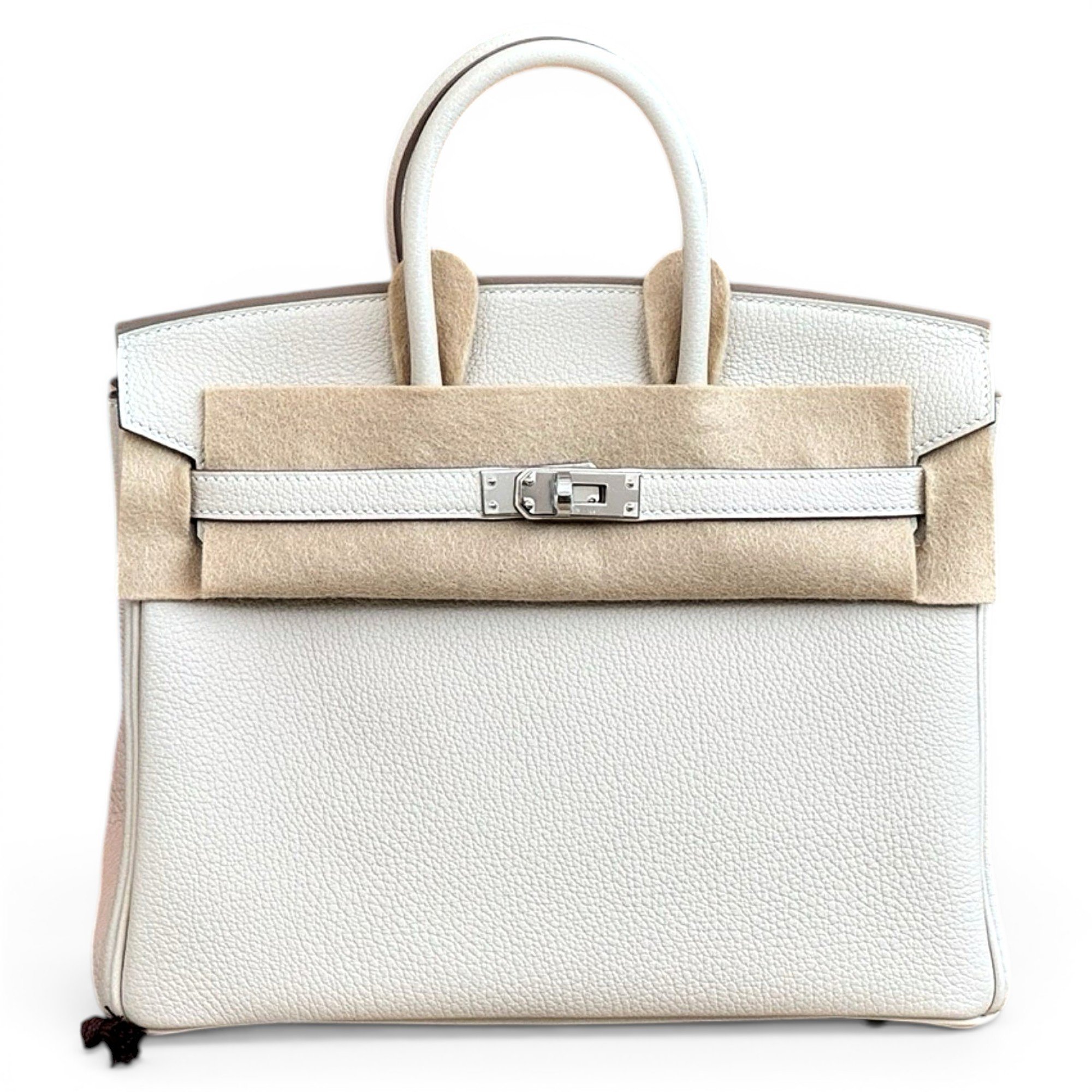 Birkin 25 leather handbag