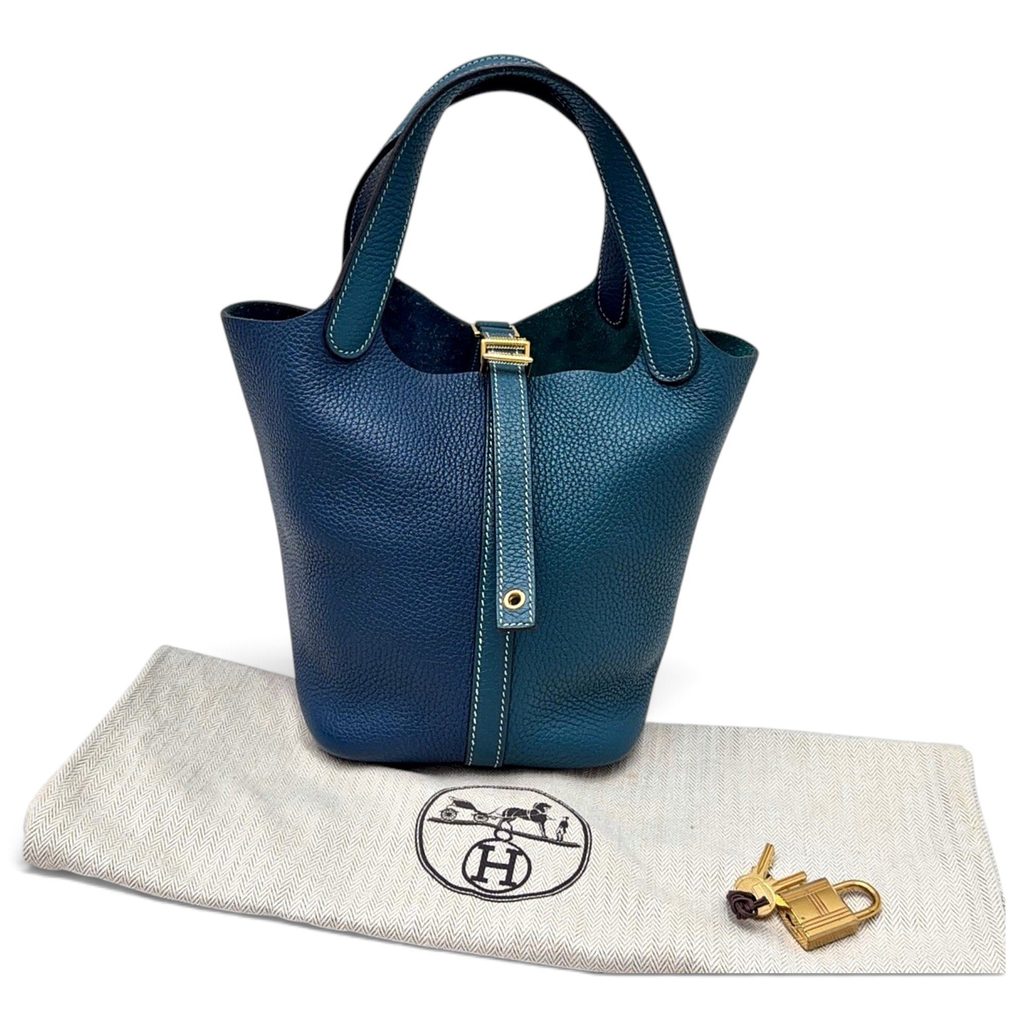 Picotin leather handbag