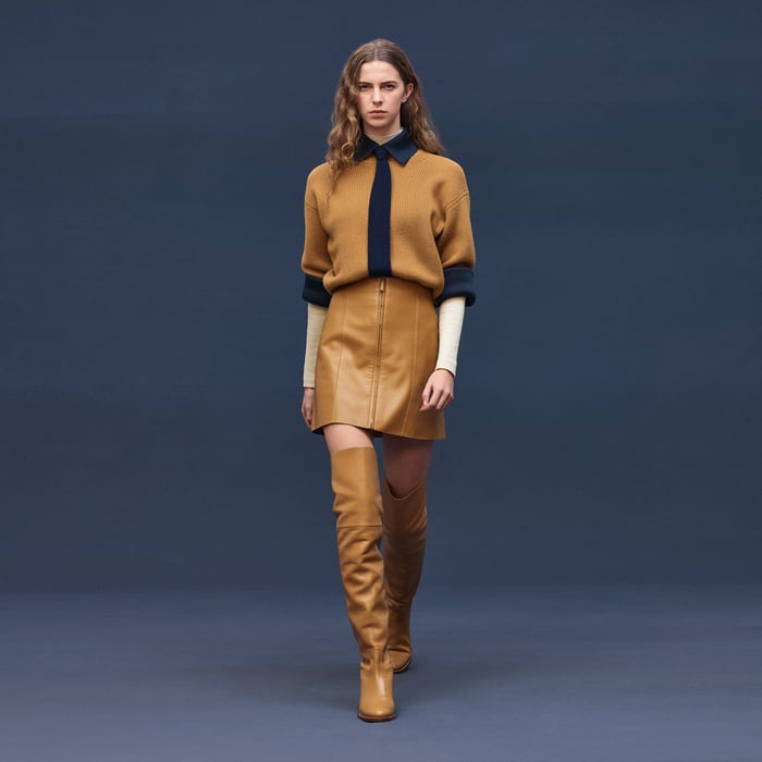 Marron Ocre Long-sleeve Sweater