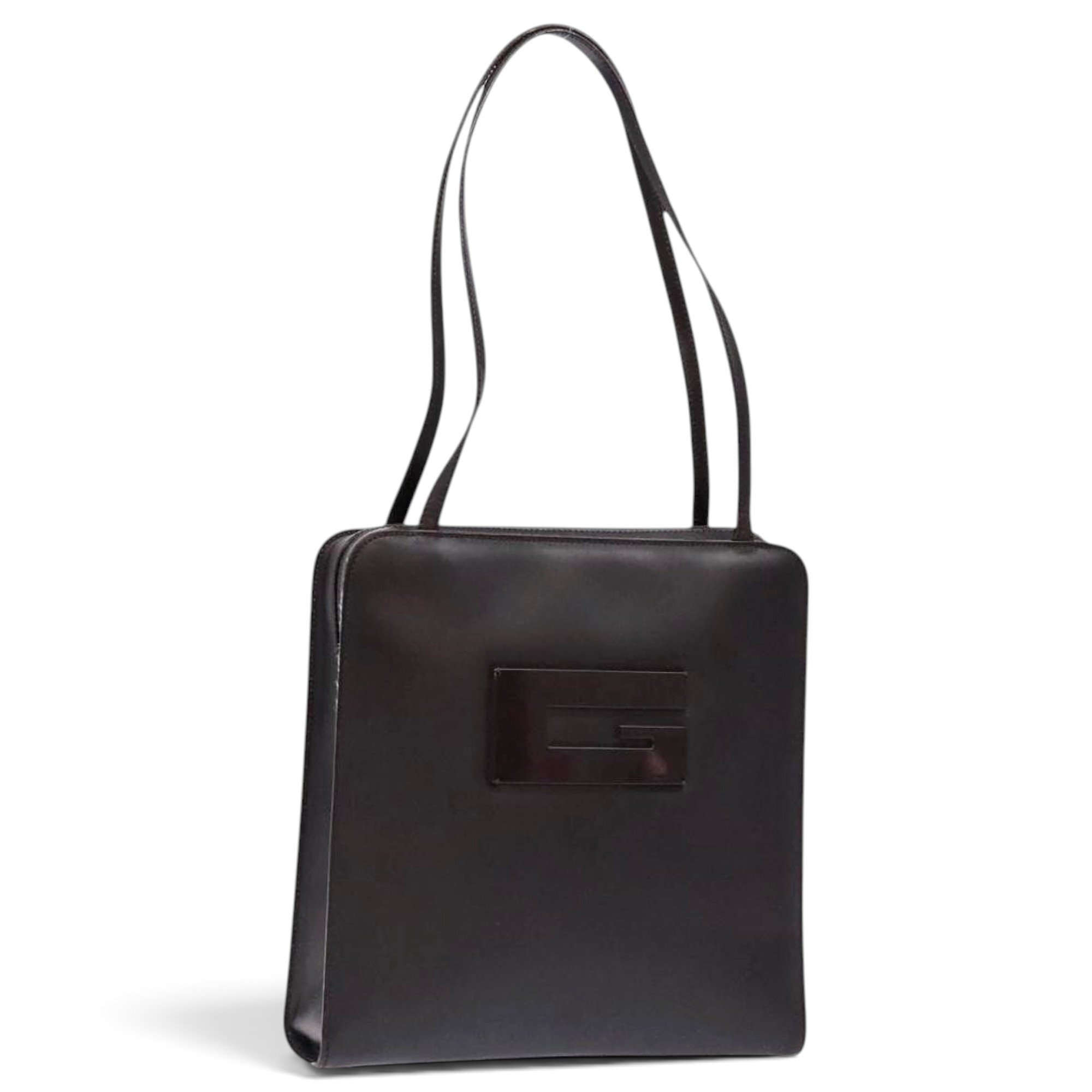 Patent leather handbag