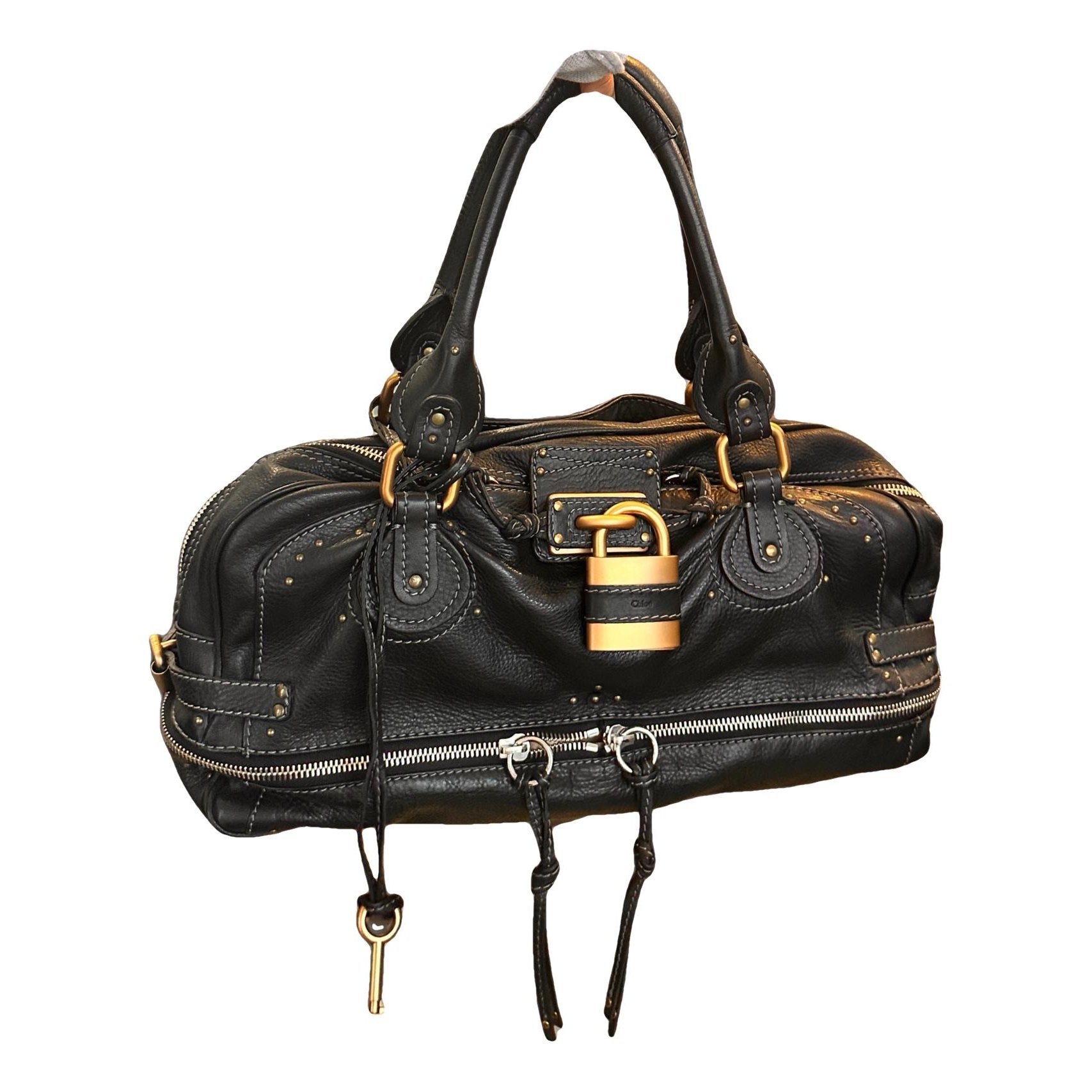 Paddington, Zip leather handbag