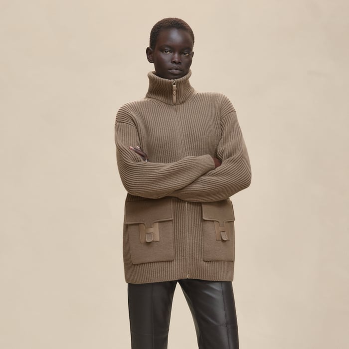 Wool Knit Jacket