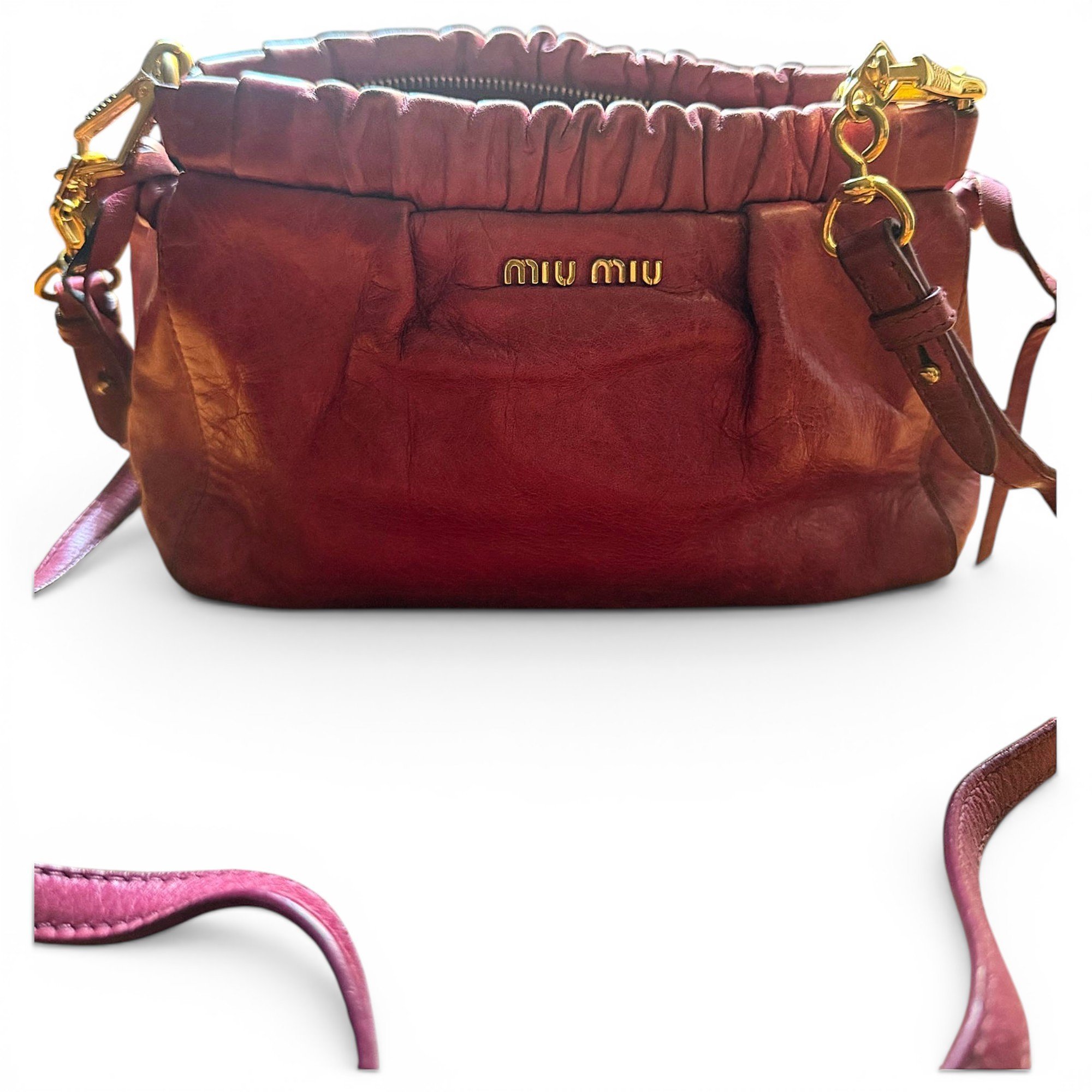Leather crossbody bag