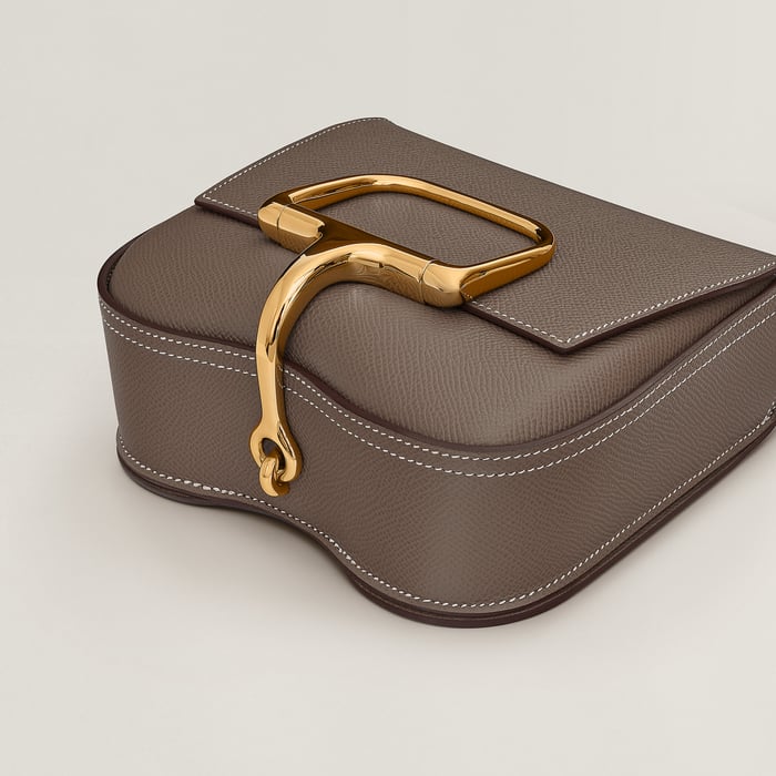Étoupe Hermès Della Cavalleria Mini Bag
