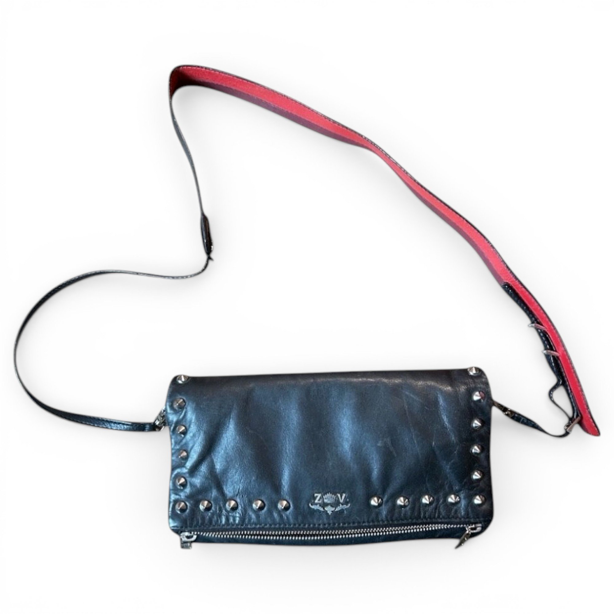 Rock leather crossbody bag