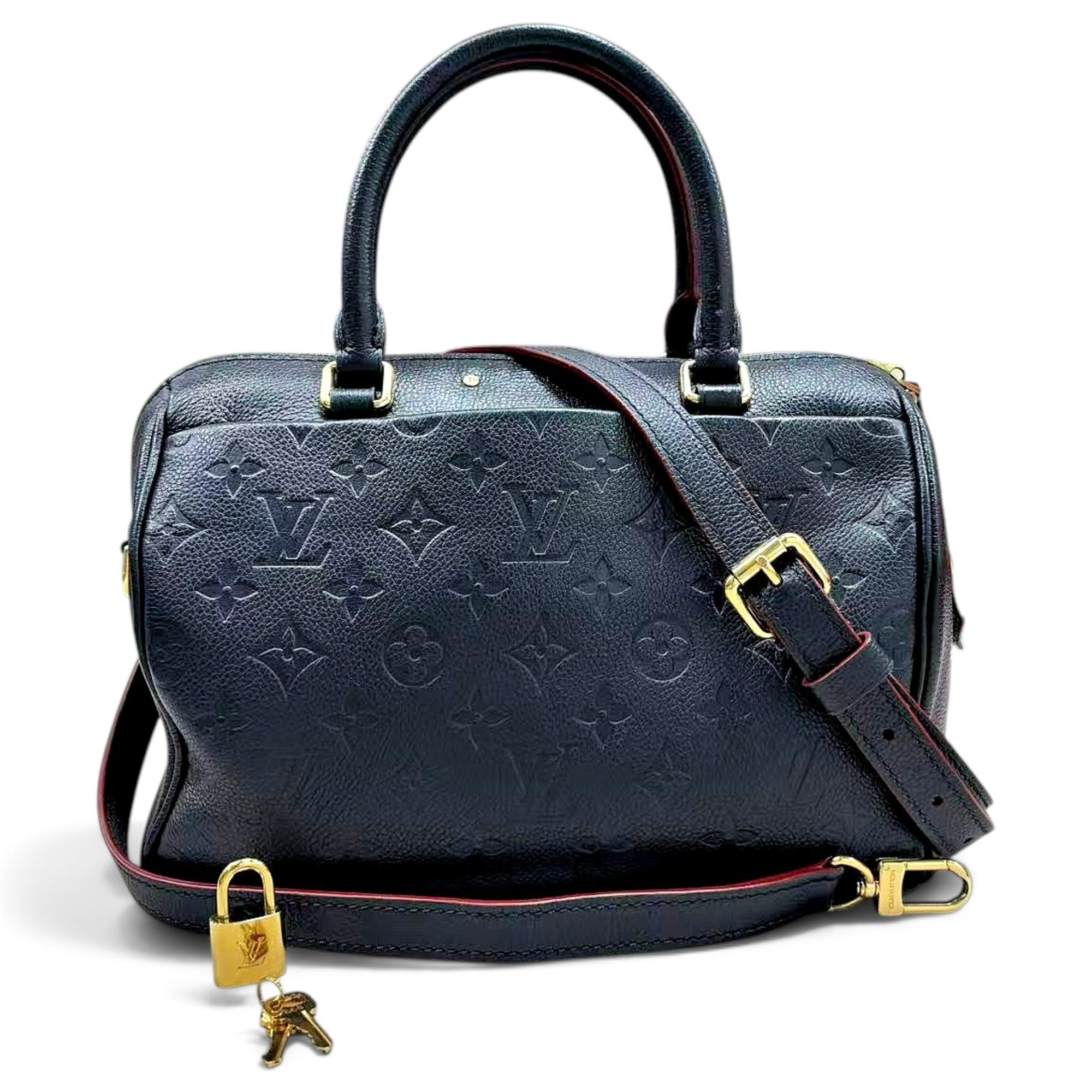 Speedy leather handbag